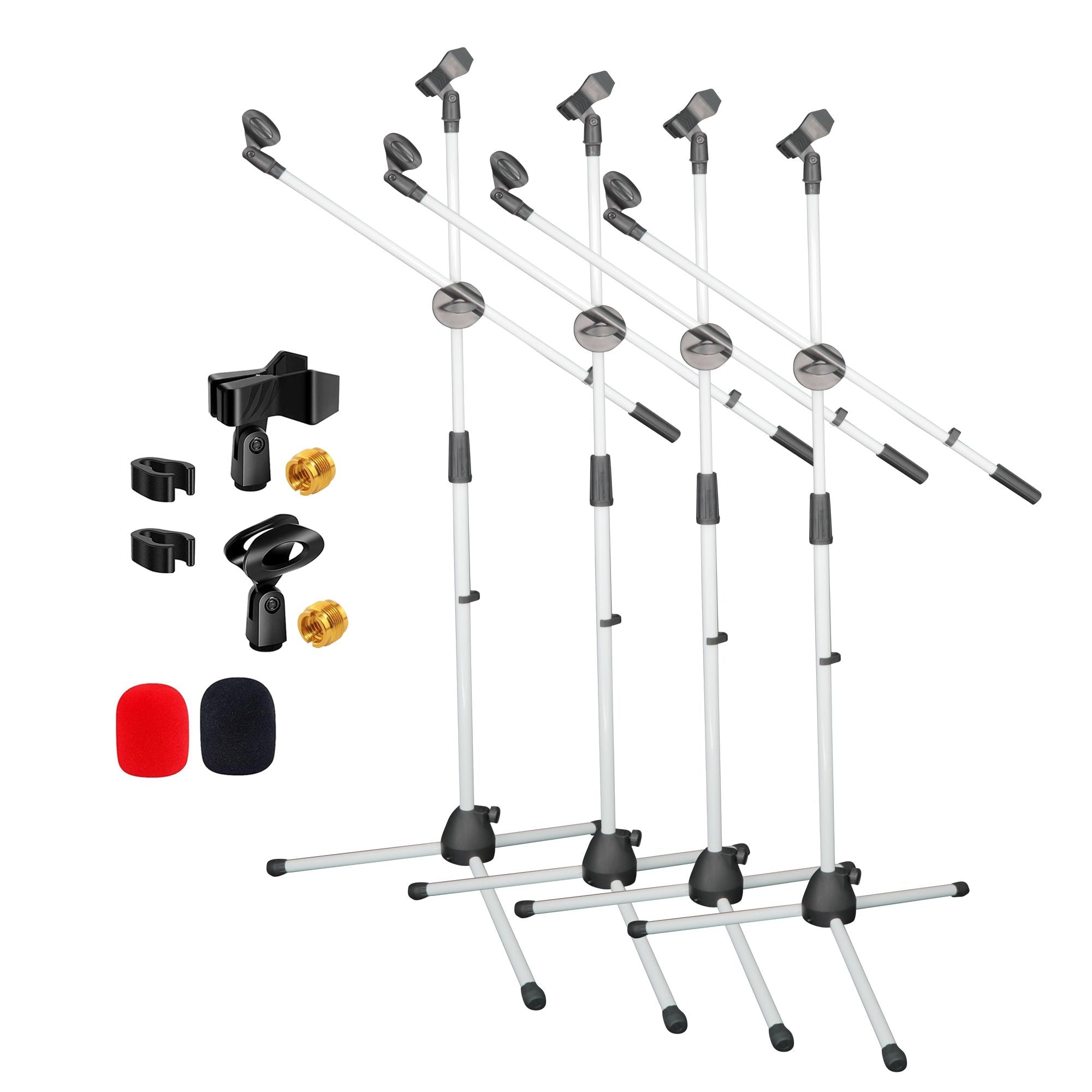 5 core Mic Stand collapsible Height Adjustable 31 to 59 Dual Metal Microphone Tripod Stand w Boom Arm Stand Para Microfono for S