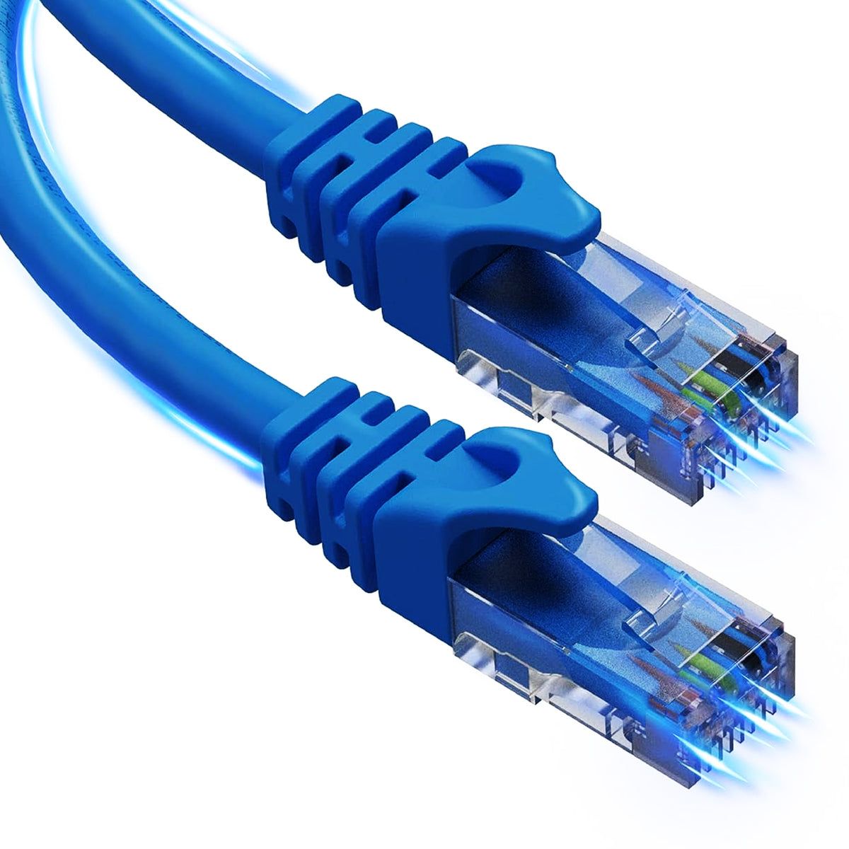 5 Core Ethernet Cable 1.5 ft Long Cat 6 Computer Internet Patch Cord High Speed WiFi RJ45 for Gaming Indoor Outdoor Use  ET 1.5