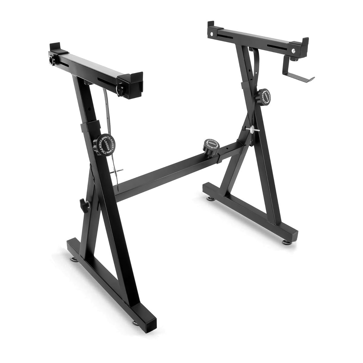 5 Core Keyboard Stand Z Style Height Width Adjustable Portable Heavy Duty Music Stands for Kids and Adults Fits 54 to 88 Key Ele