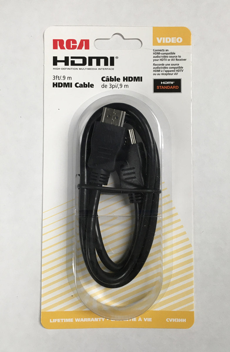 RcA HDMI cable 3ft9m - Black(D0102HRXF08)