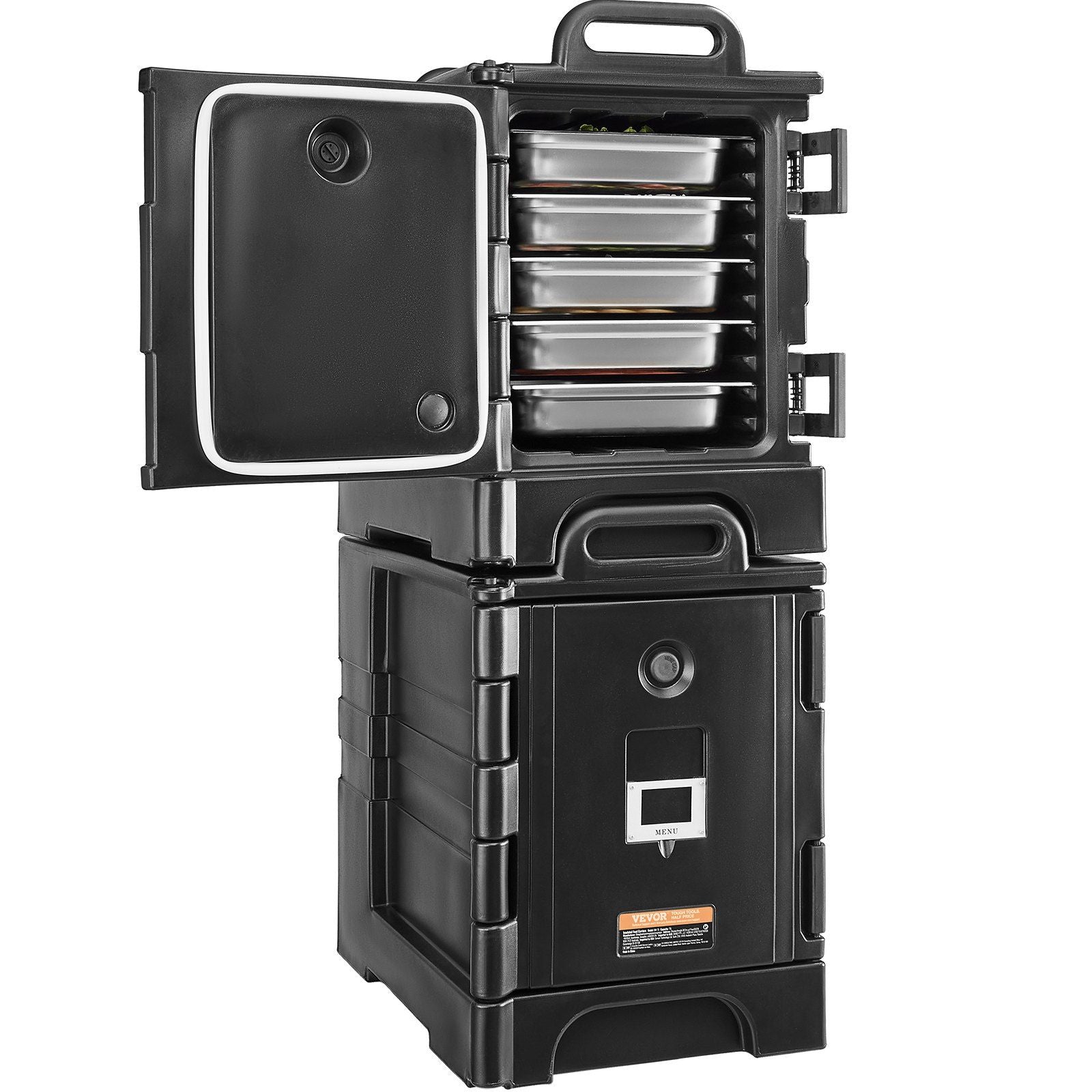 Insulated Food Pan Carrier Stackable Catering Dishbox 81Qtx 2 Chafing Dish