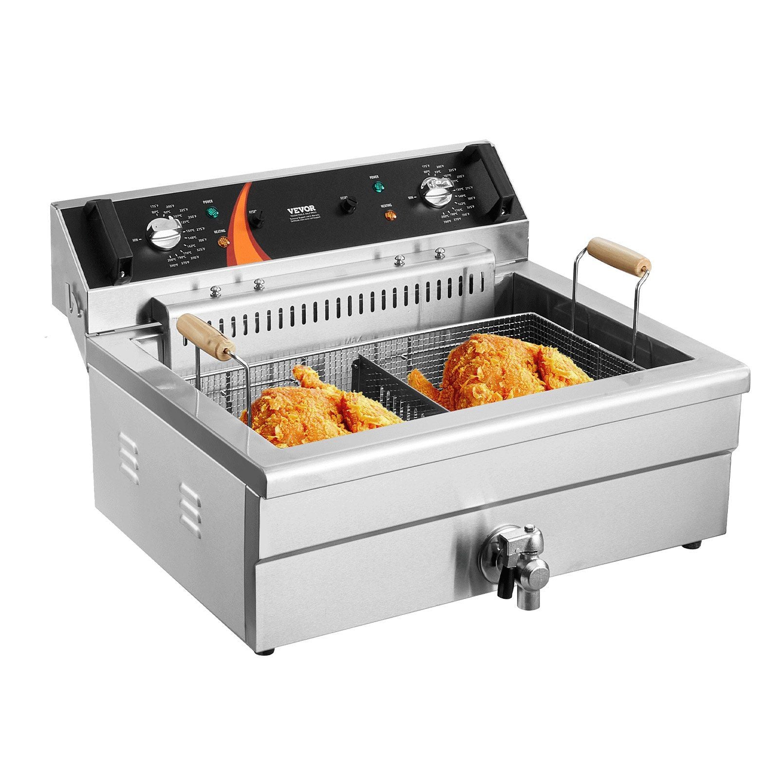 Vevor Commercial Electric Deep Fryer Countertop Deep Fryer 3000W 30.6Qt / 29L