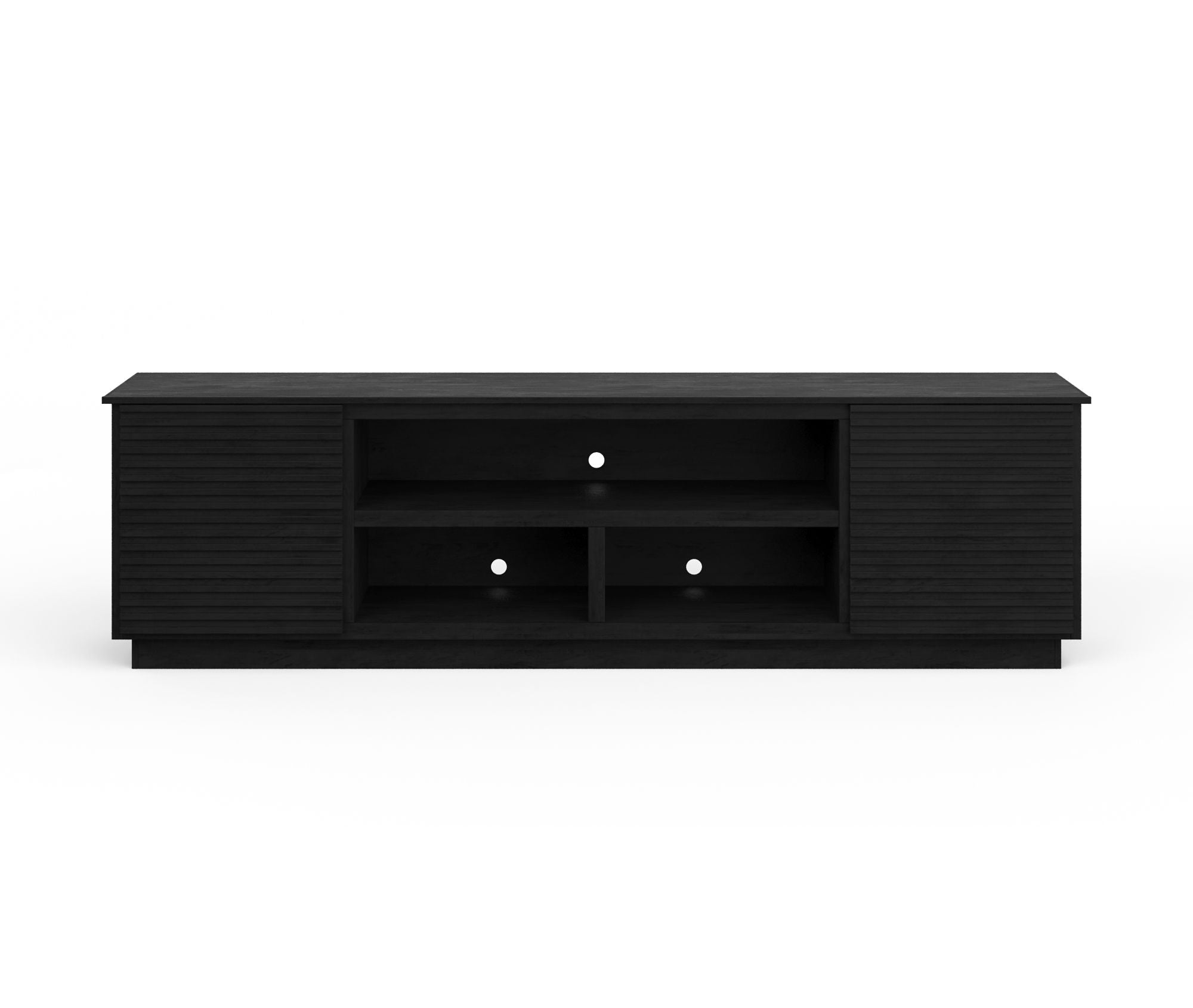 Bridgevine Home Stardust 89 inch TV Stand for TVs up to 100 inches, No Assembly Required, Black Finish