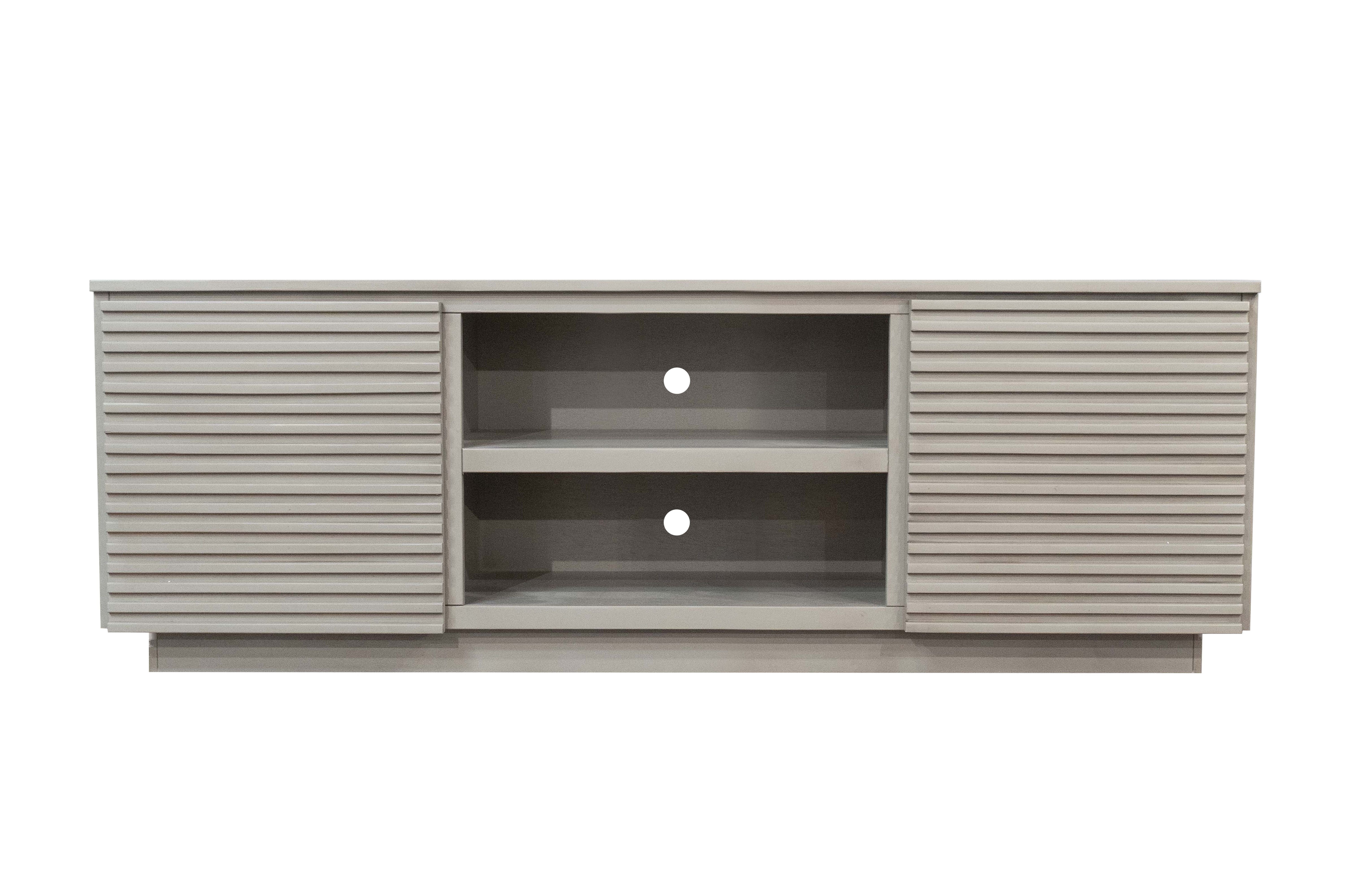 Bridgevine Home Stardust 73 inch TV Stand for TVs up to 85 inches, No Assembly Required, Sandstone Finish