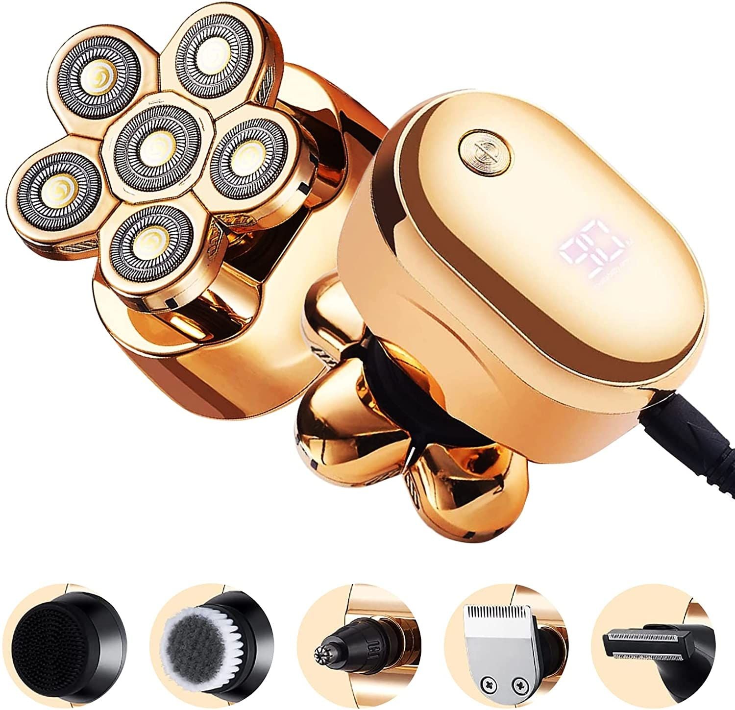 Nice Head Shavers for Men, Wet and Dry Electric Razor for Men, Rechargeable Electric Shavers Trimmer, Head Shaver Clippers Cordl