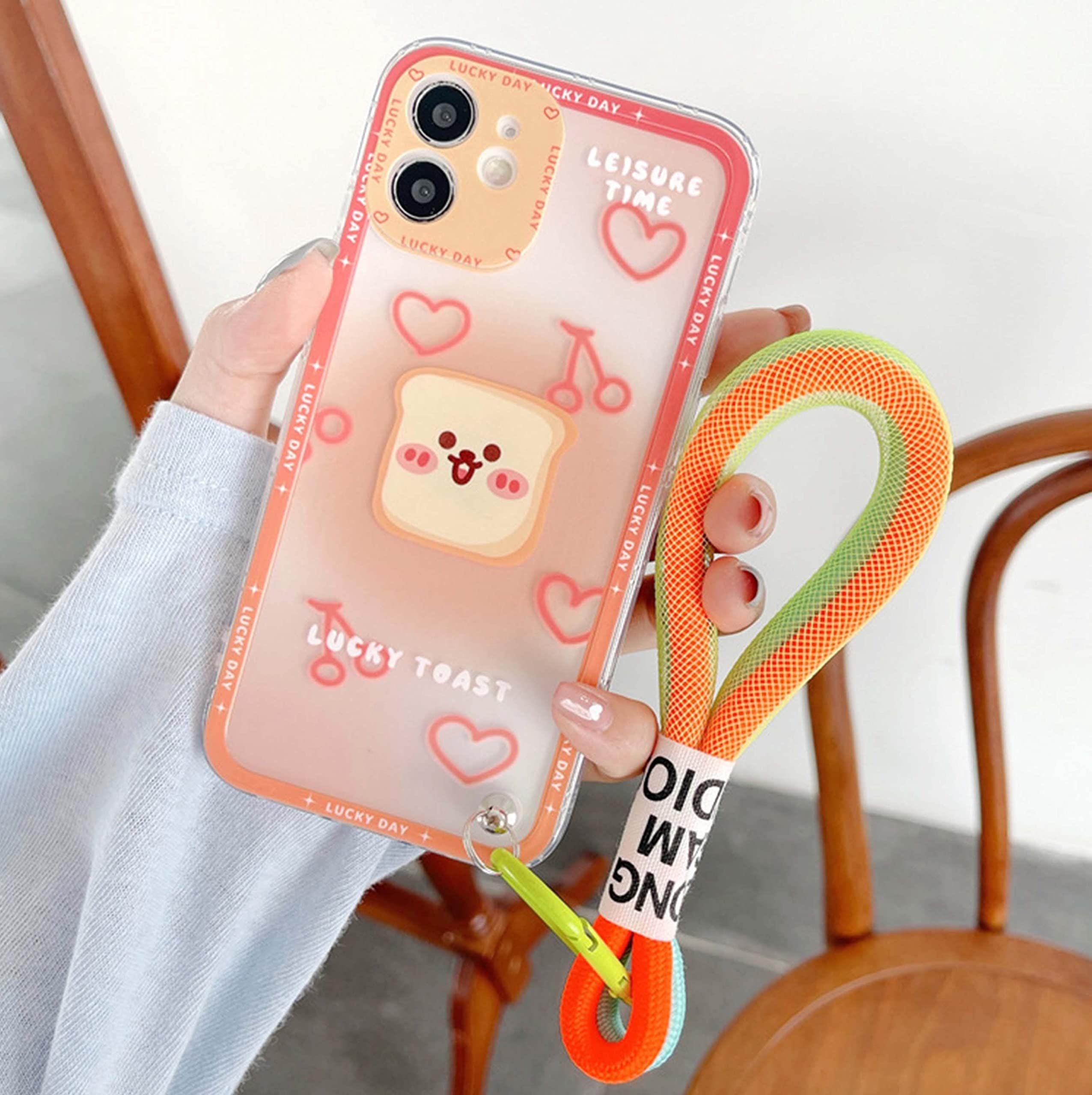 Sable Hub iPhone 11 Pro | Design Cover with Hand Strap | Silicone Hard Case with Color Buttons(D0102HX64GT.)