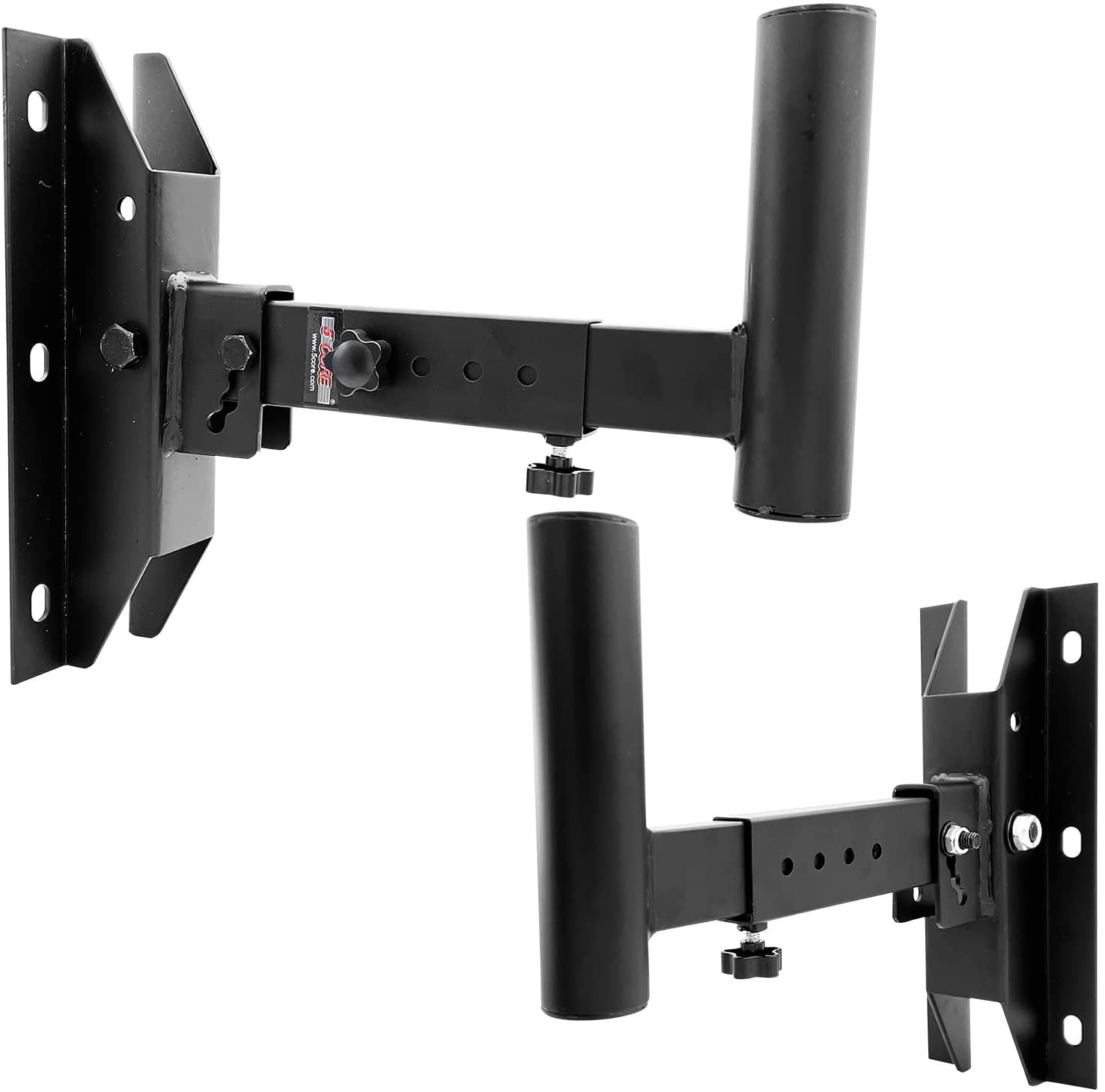 Speaker Stand Pair Wall Mount Heavy Duty Metal Universal Wall Mounted Stands Hanger Support Holder 5 Core WST 02(D0102HX6DFX.)