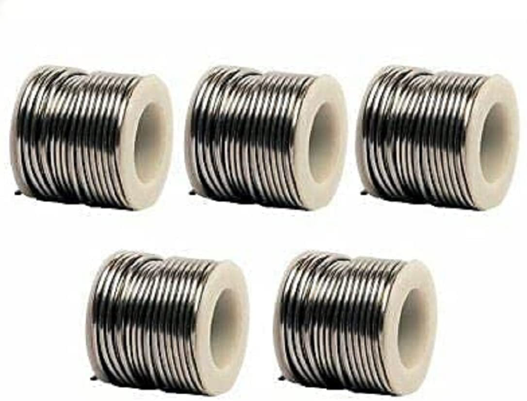 Solder Wire 5 Pack Rosin Core Flux Soldering Wire 63/37 63% Tin (Sn)37% Lead (Pb) 1 pc 50 gms 5 Core solder wireRatings Best Dea