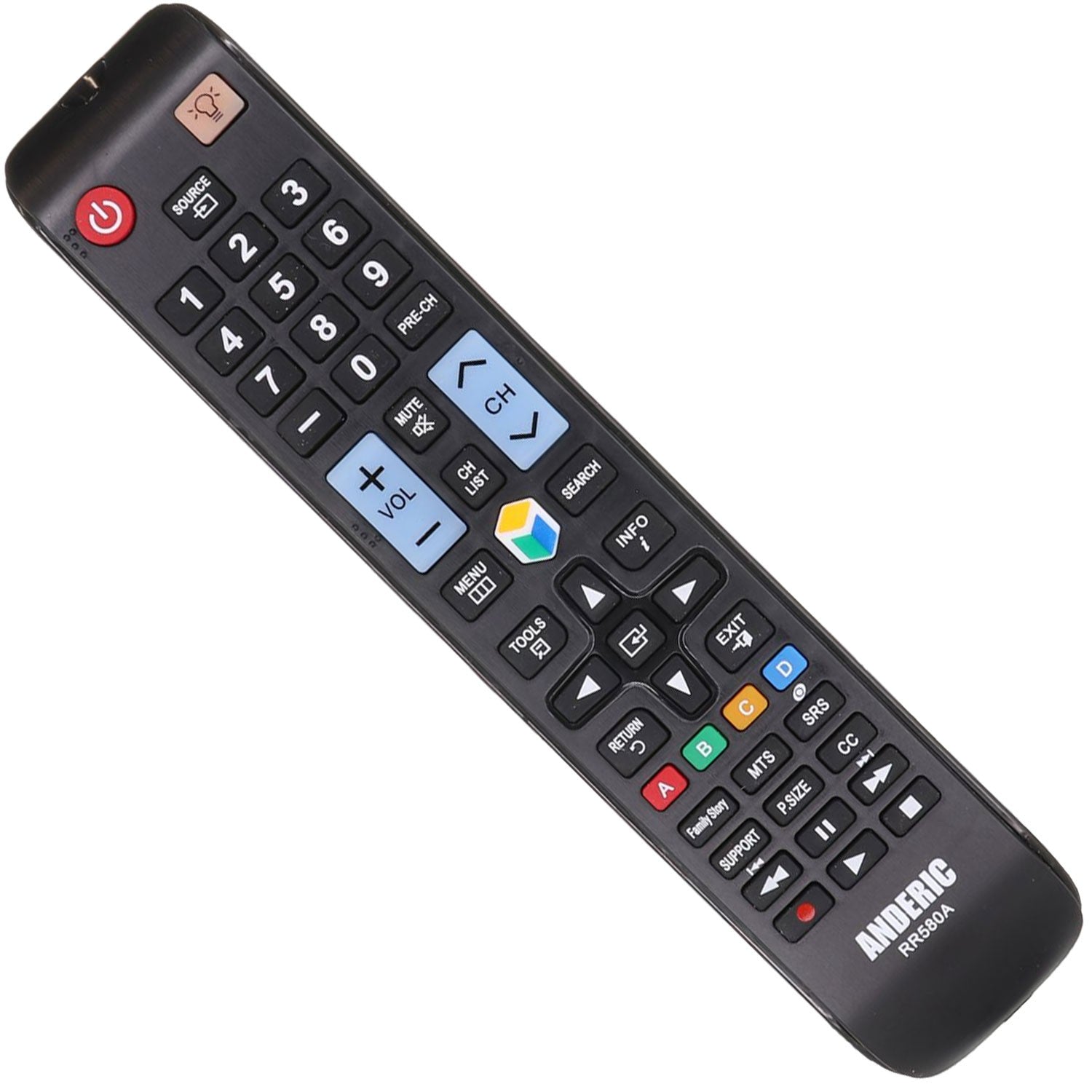 Anderic Substitute For Samsung AA59-00580A Smart TV Remote Control for Samsung TVs | IR - AA5900580A [RR580A]