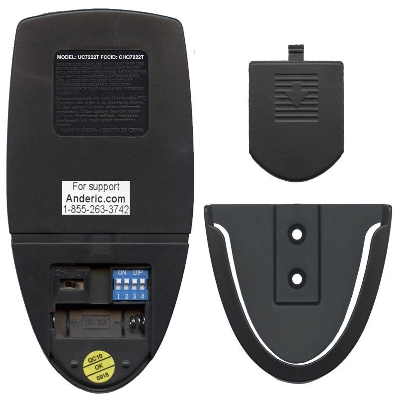 Anderic Substitute For Home Decorators Collection TR171B Ceiling Fan Remote Control - KUJCE10205 [RR7222T434]