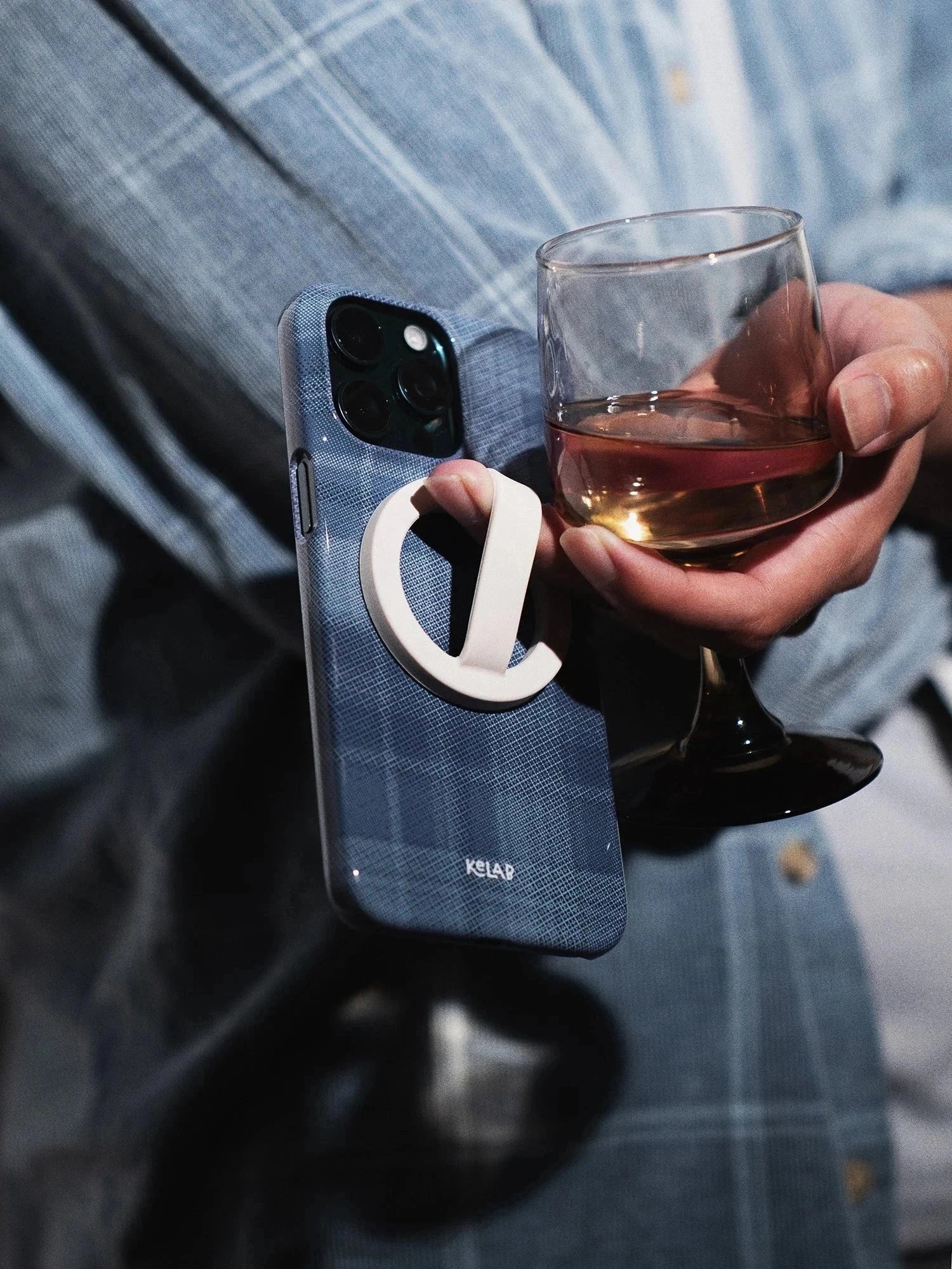 Denim | Blue Flannel Minimalist Phone Case