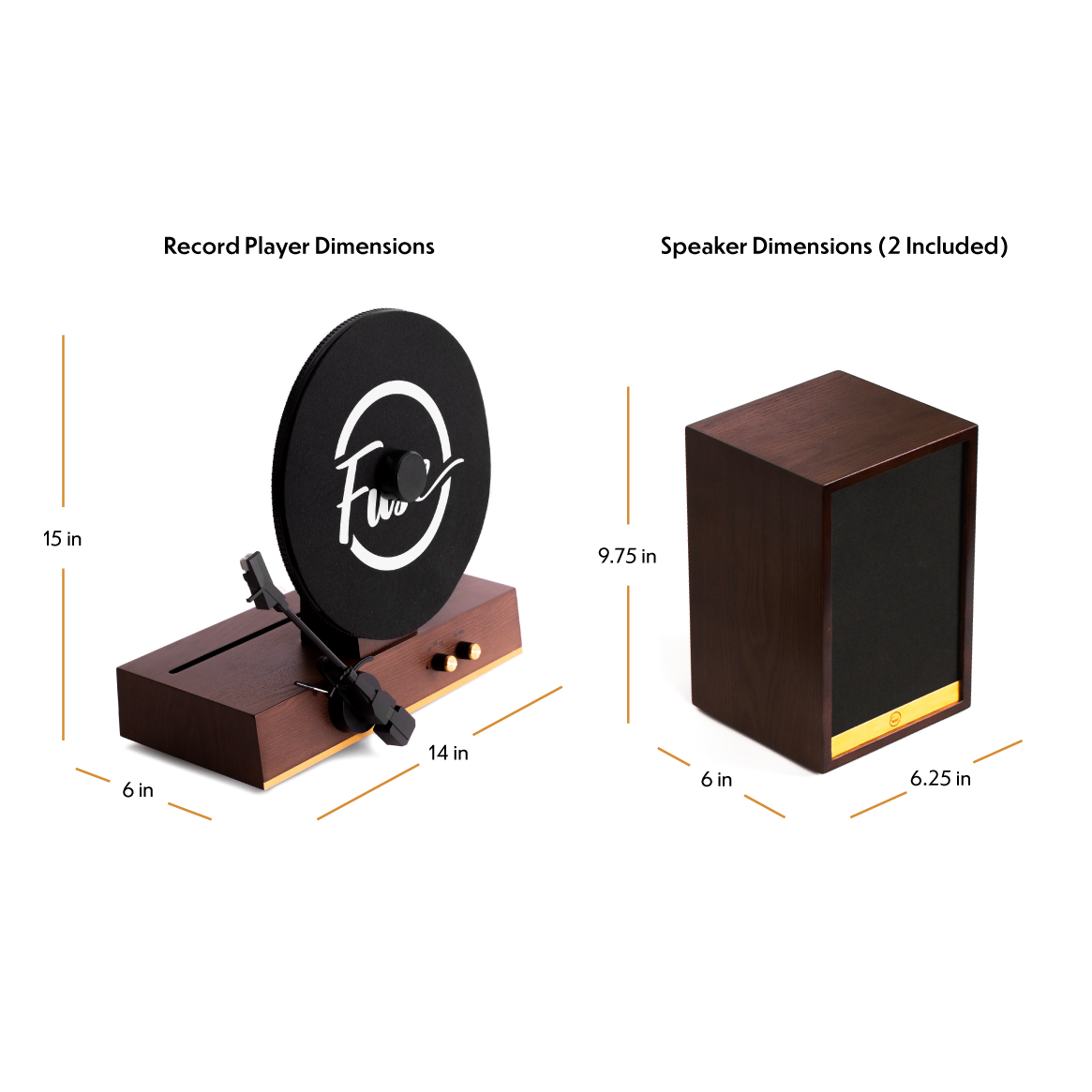 Fuse Audio GLD Vertical Vinyl Record Player