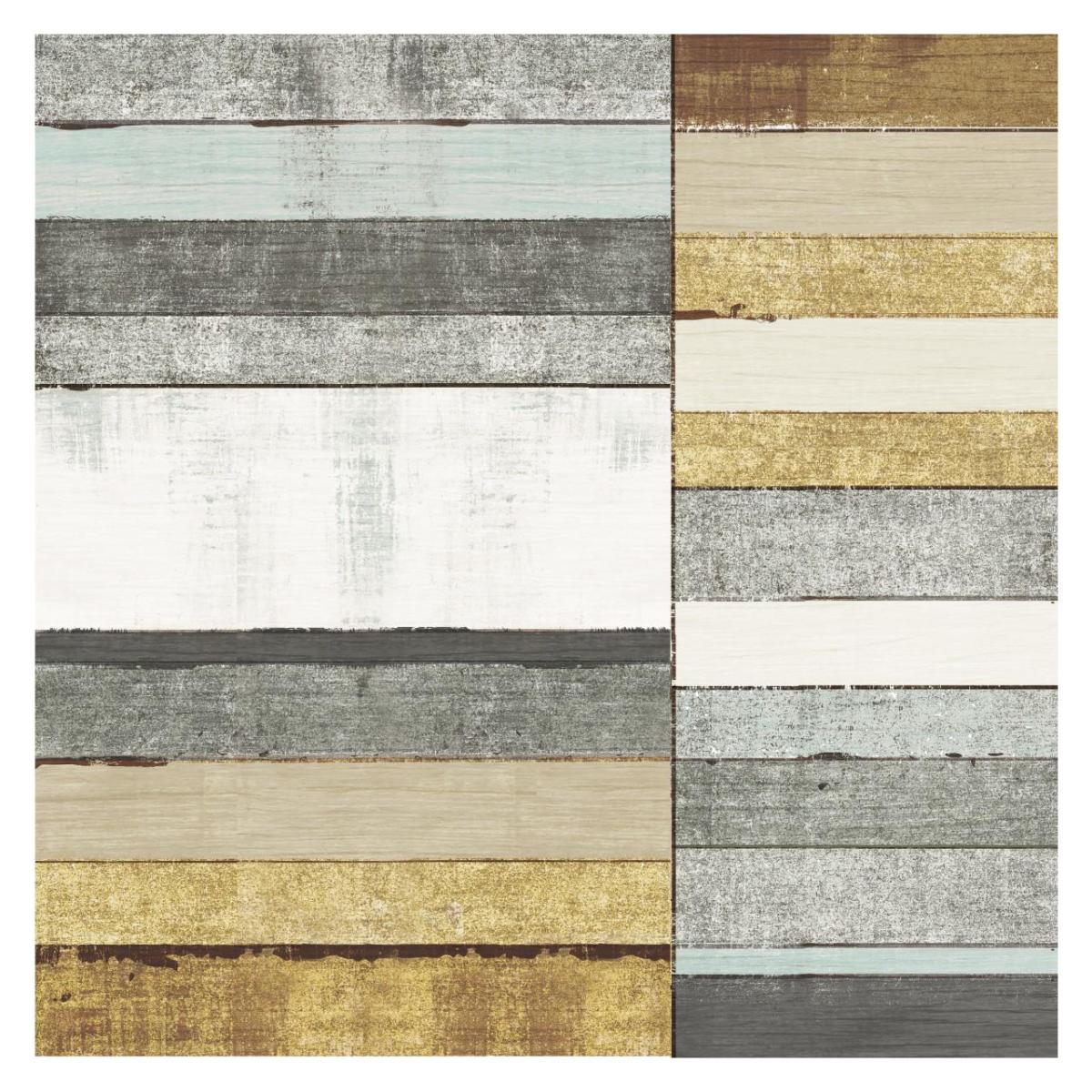 Beachscape II Gold Neutral Paper Art32 inchx32 inch