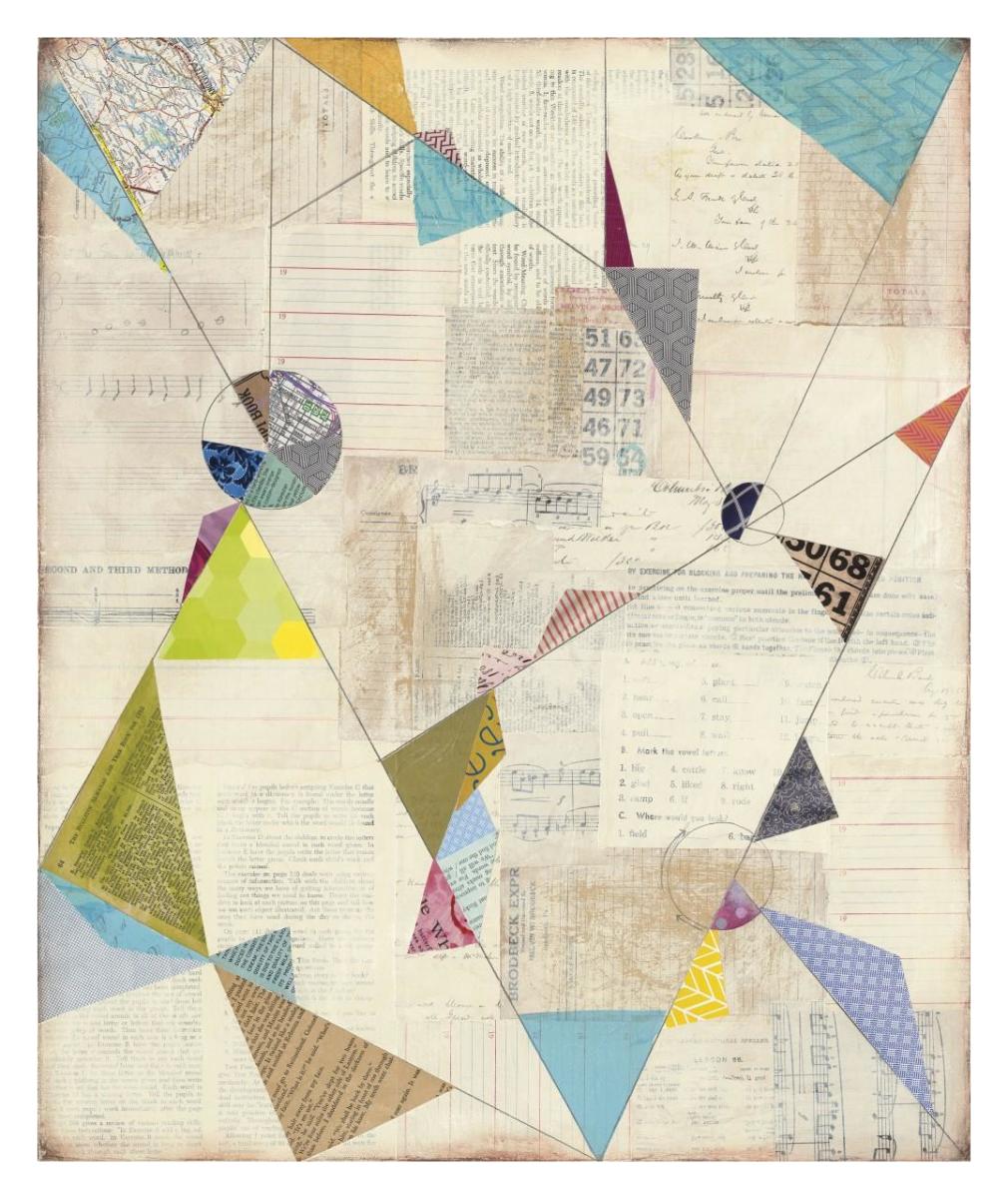 Geometric Background I Paper Art26.9 inchx32 inch