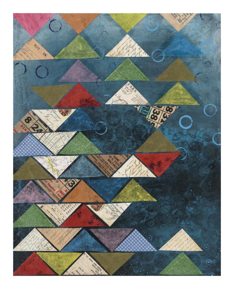 Triangle Background Paper Art18 inchx22 inch