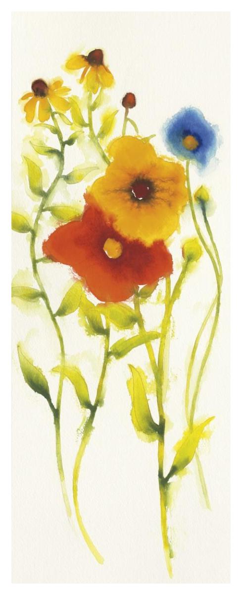 Americana Meadow V Paper Art22 inchx52 inch