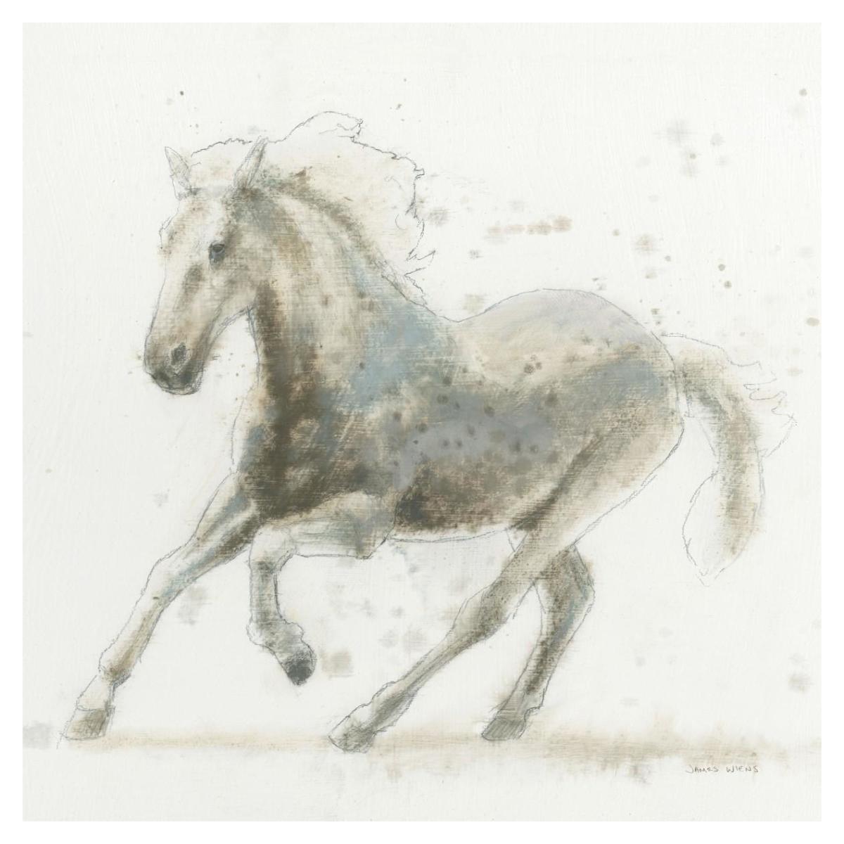 Stallion II Paper Art38 inchx38 inch
