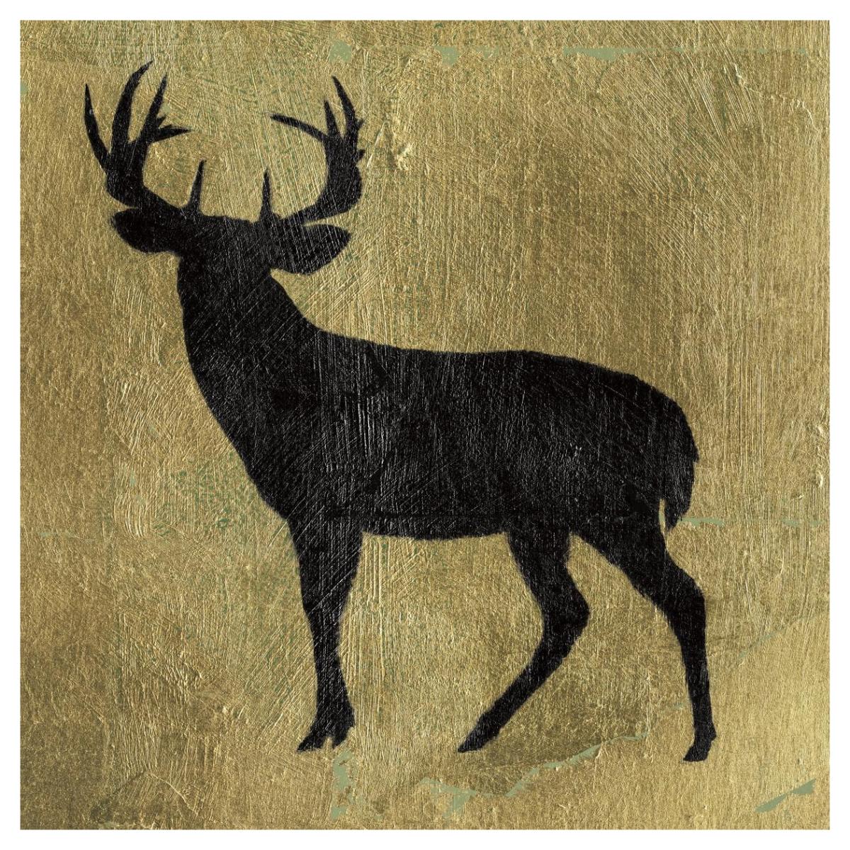 Golden Lodge I Paper Art42 inchx42 inch