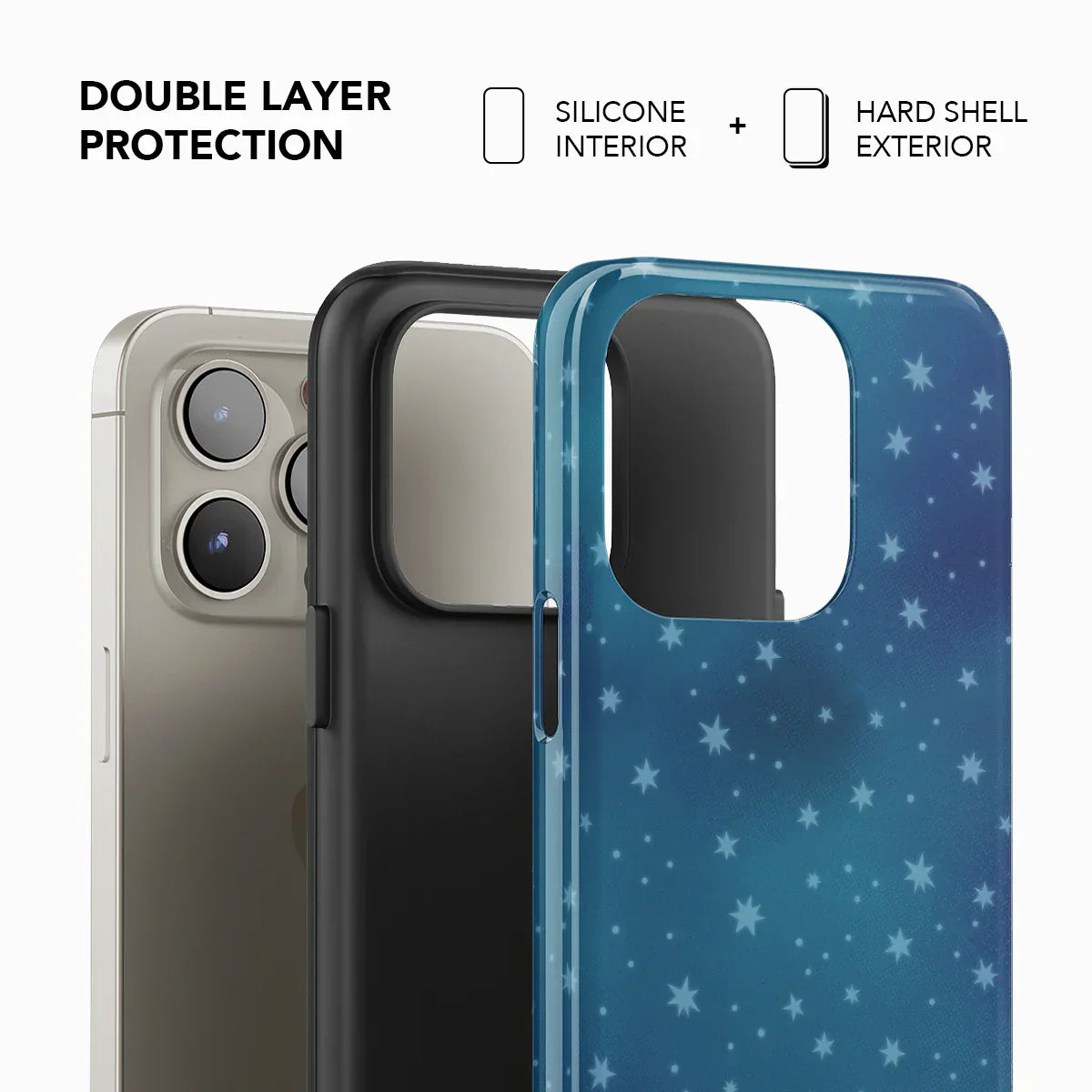 Moon Mist | Starry Midnight Blue Phone Case