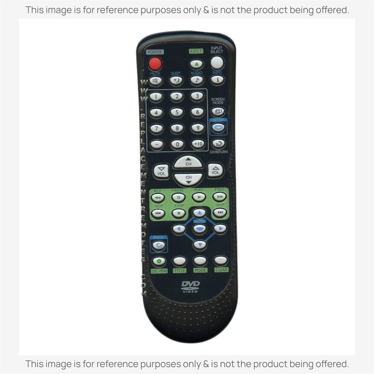 Substitute for Emerson NF607UD TV/DVD Remote Control [RMD14731]