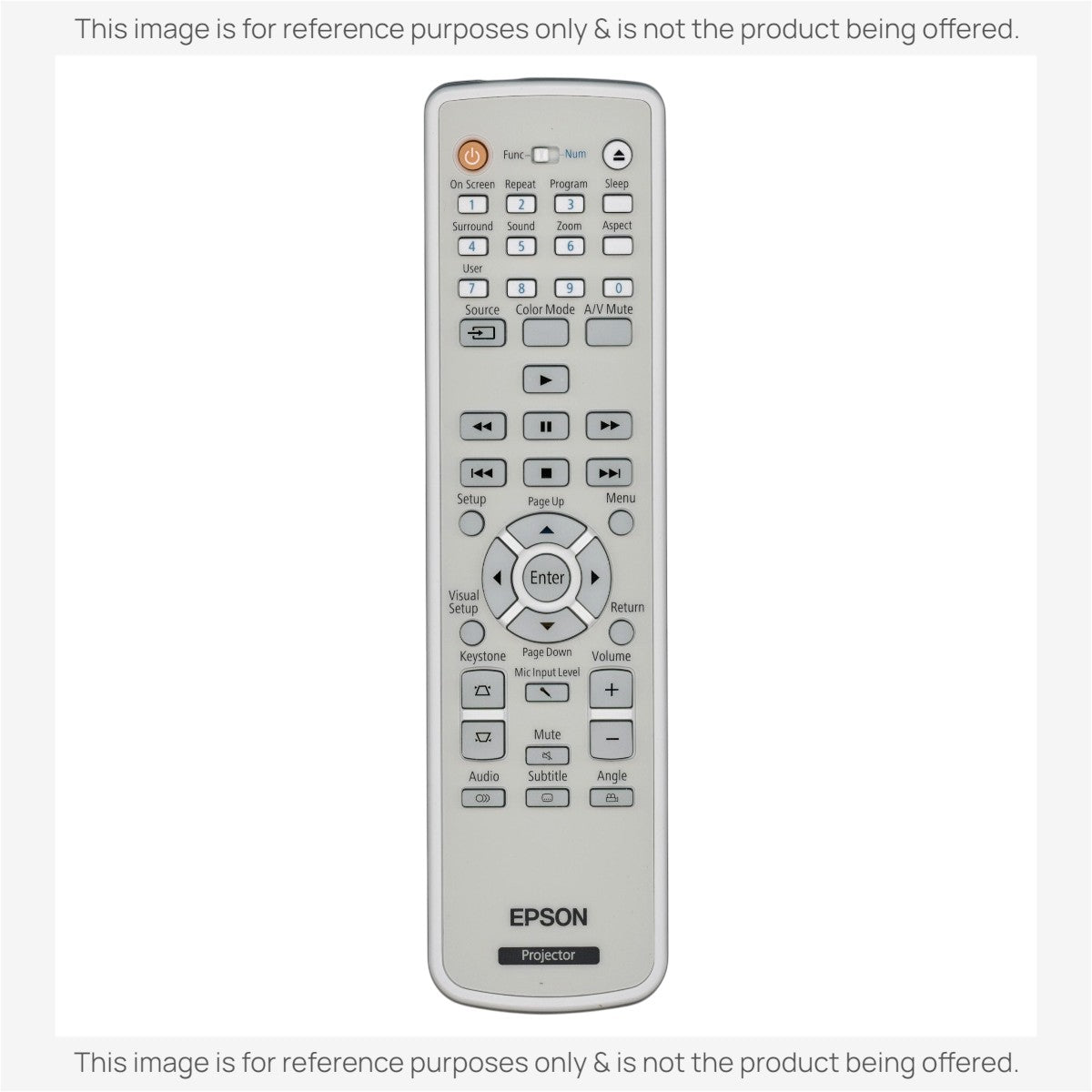 Anderic Substitute for Epson 1514833 Projector Remote Control [RR3720]