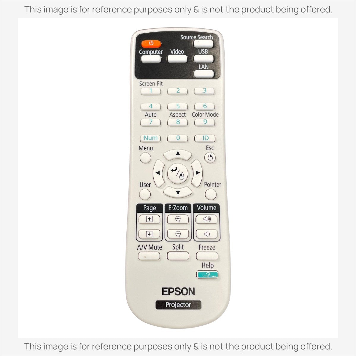 Anderic Substitute for Epson 1566064 Projector Remote Control [RR3720]