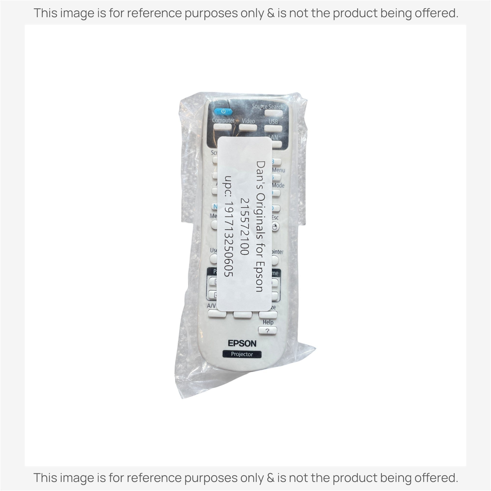 Anderic Substitute for Epson 2155721 Projector Remote Control - 215572100 [RR3720]