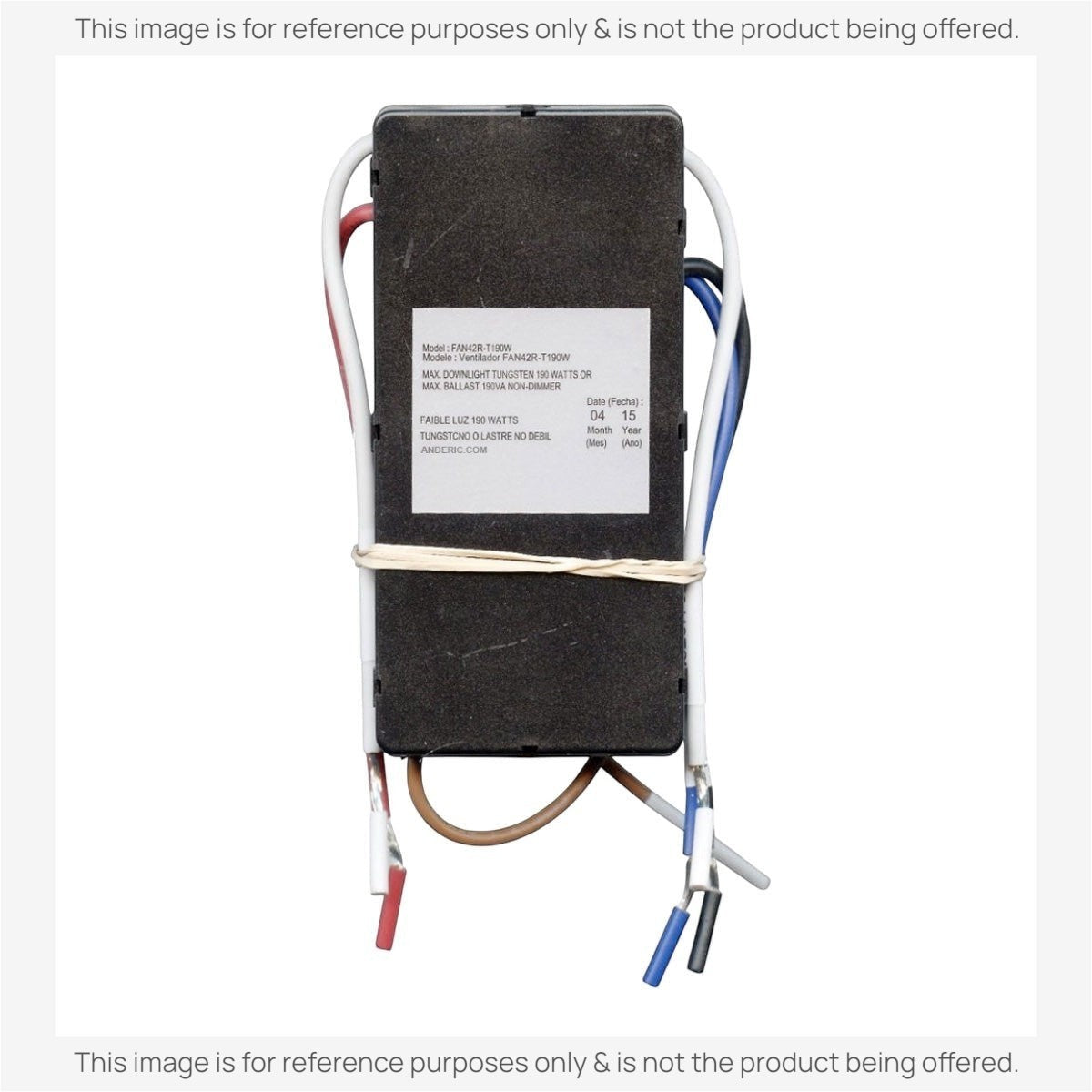 Anderic Substitute Kit for Anderic FAN42R Replacement Ceiling Fan Receiver for Harbor Breeze | 315MHz, FAN-42R [63T-AC83T-KIT]