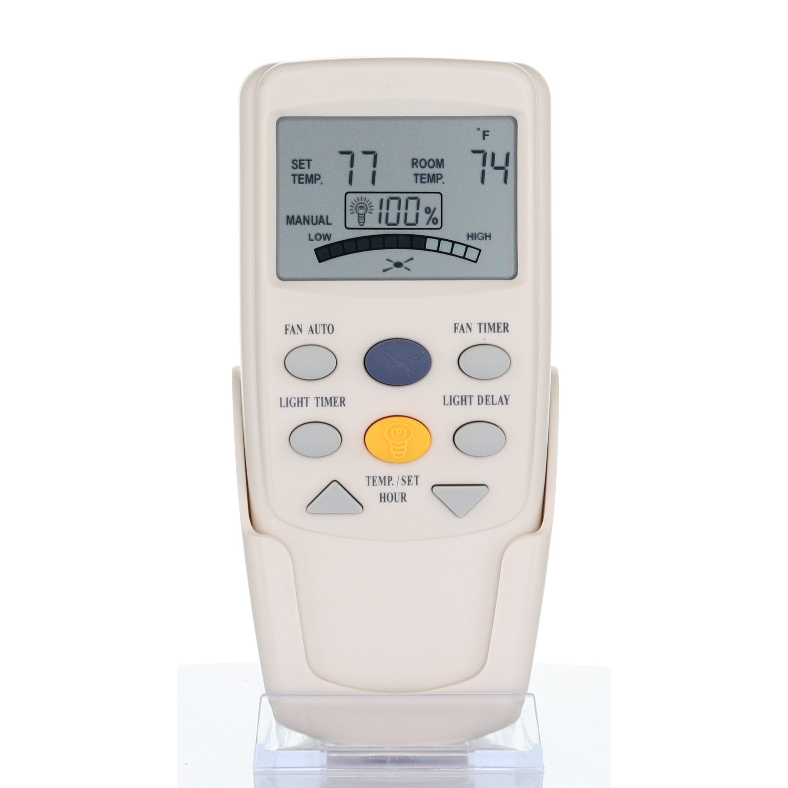 Anderic FAN9T Replacement Thermostatic Ceiling Fan Remote Control with Fan Timer Key | L3HFAN9T, FAN-9T