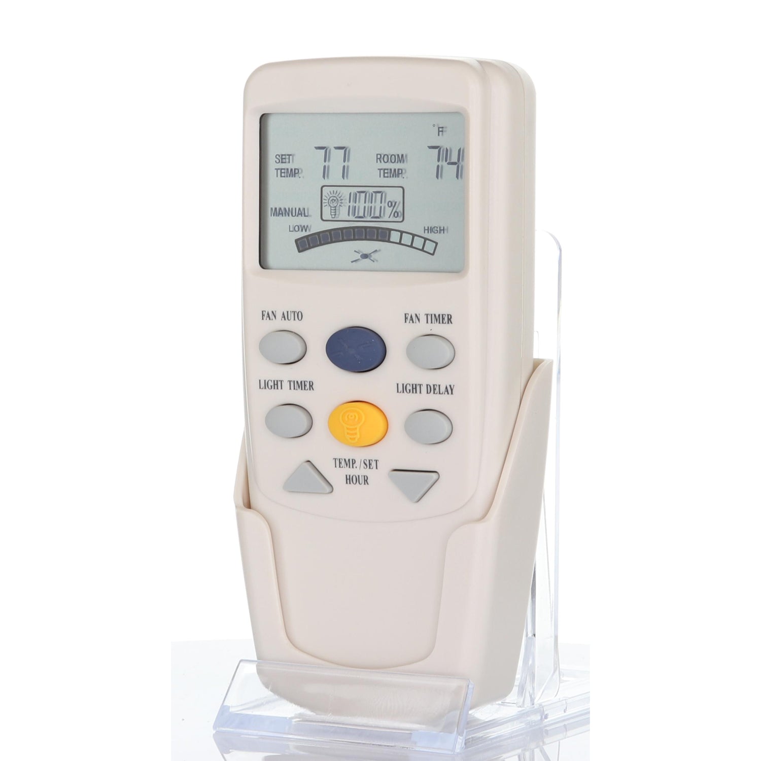 Anderic FAN9T Replacement Thermostatic Ceiling Fan Remote Control with Fan Timer Key | L3HFAN9T, FAN-9T