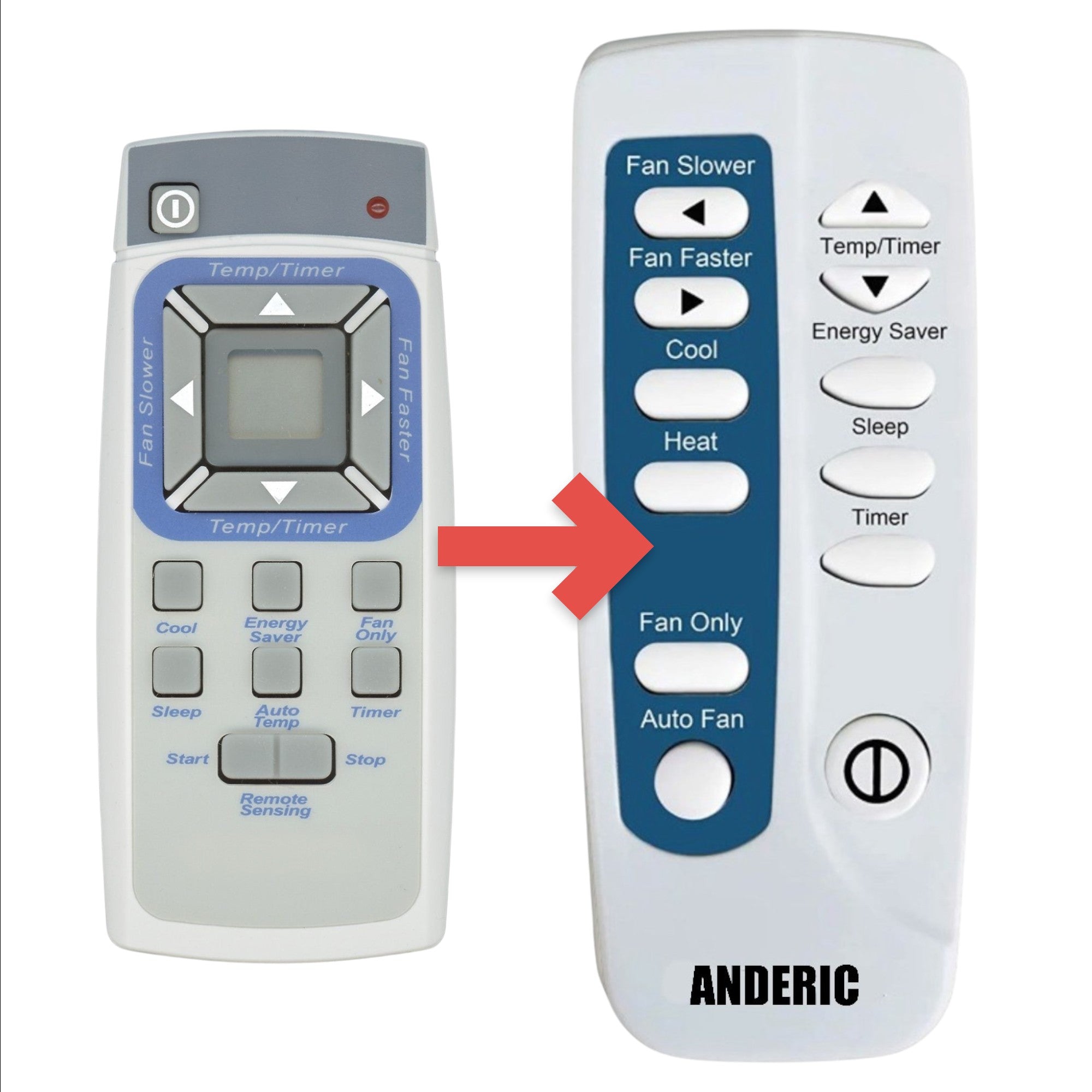 Substitute for Frigidaire 309902201 Air Conditioner Remote Control [RRFRIG01]