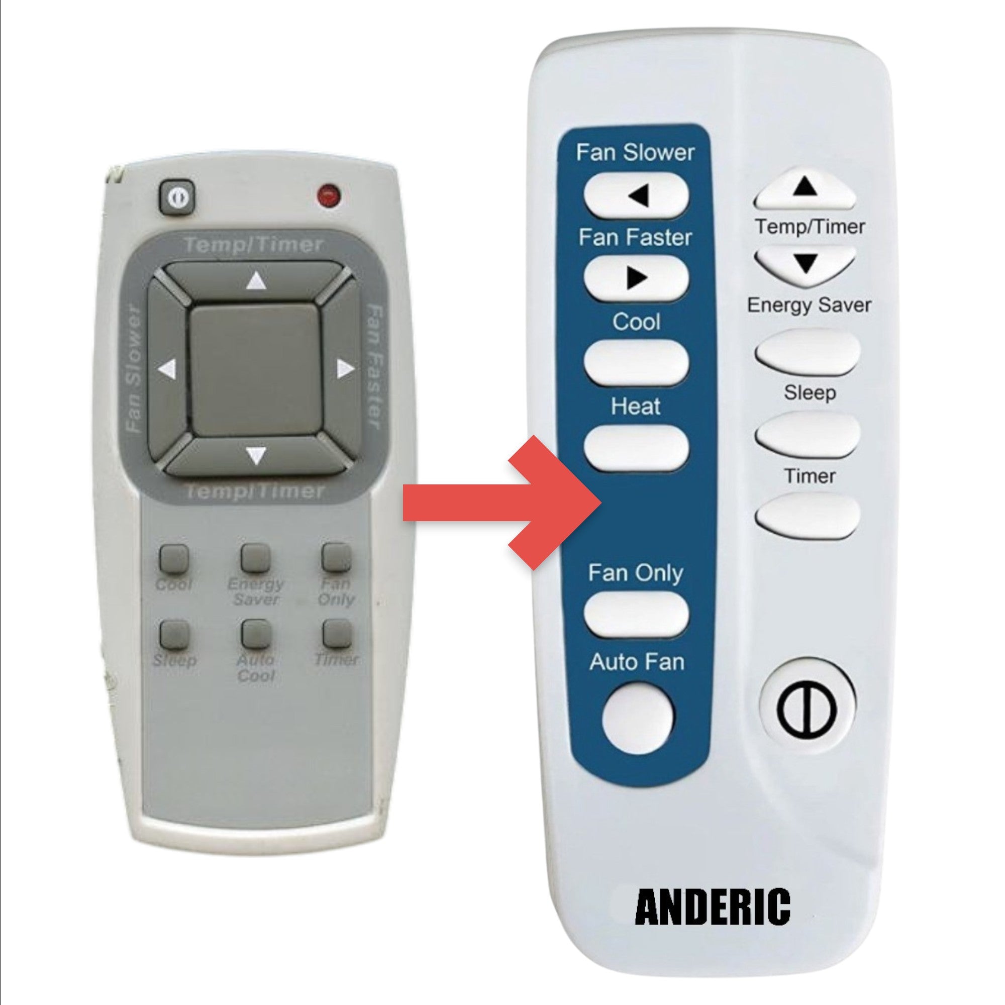 Substitute for Frigidaire 40537378 Air Conditioner Remote Control [RRFRIG01]