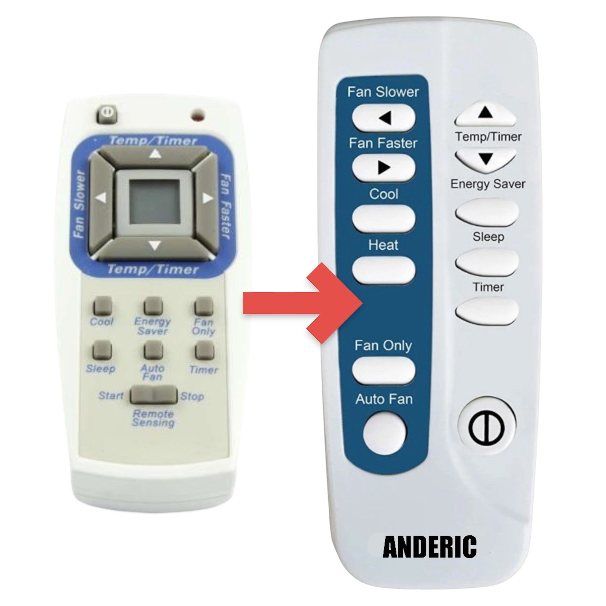 Substitute for Frigidaire 5304455454 Air Conditioner Remote Control [RRFRIG01]