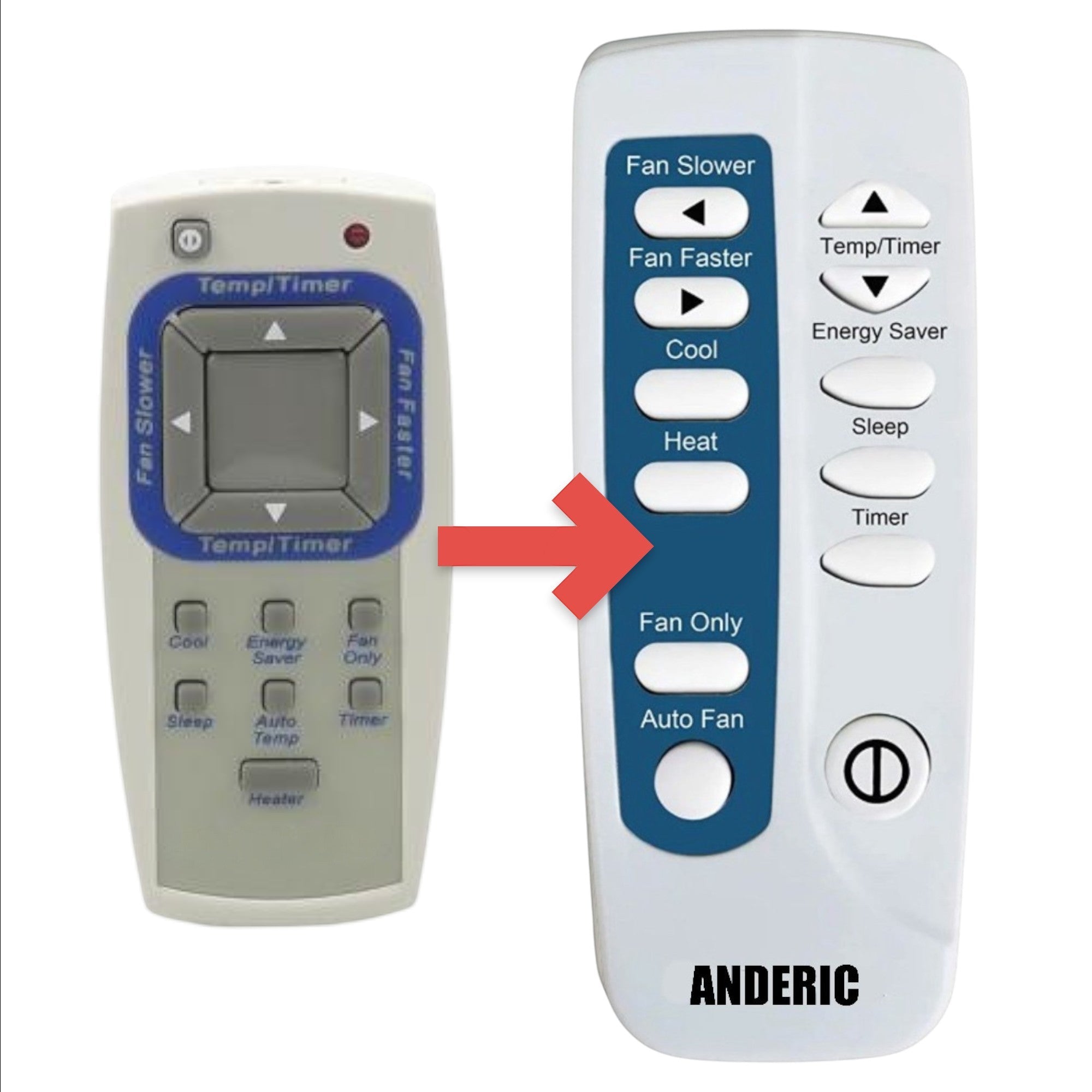 Substitute for Frigidaire 5304459455 Air Conditioner Remote Control [RRFRIG01]