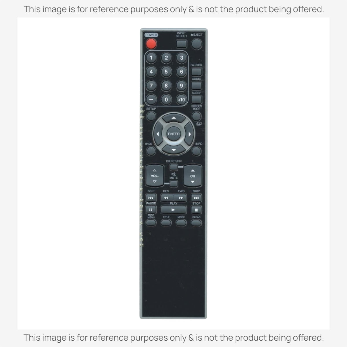 Substitute for Funai NF040UD Service/master TV/DVD Remote Control [RMD14731]