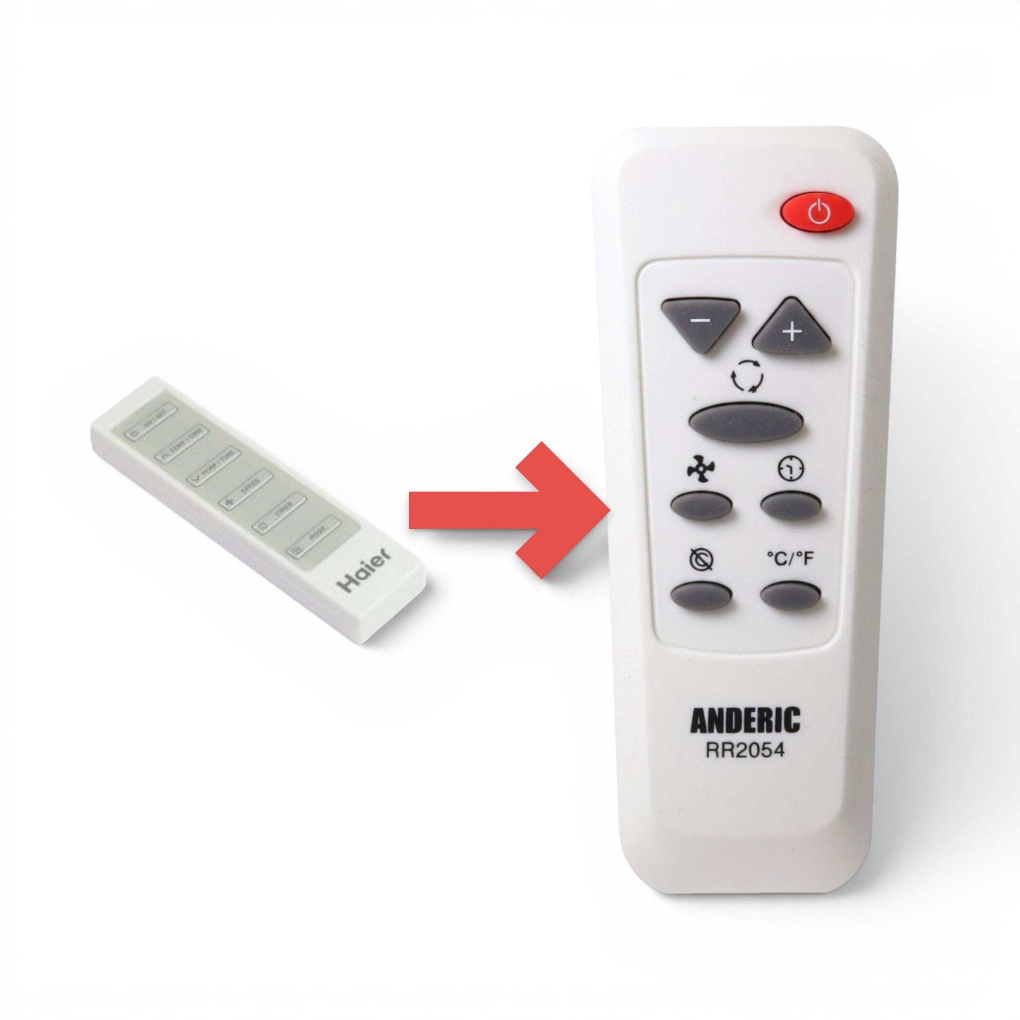 Anderic Substitute for GE General Electric WJ26X23995 Portable Air Conditioner Remote Control [RR2054]