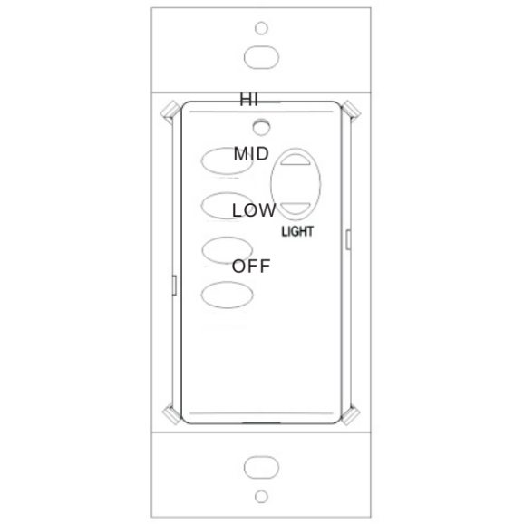 Dan's Originals FAN55T Ceiling Fan Remote Control