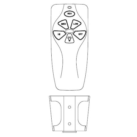 Dan's Originals KUJCE9811 Ceiling Fan Remote Control