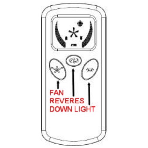 Dan's Originals UC380T Ceiling Fan Remote Control