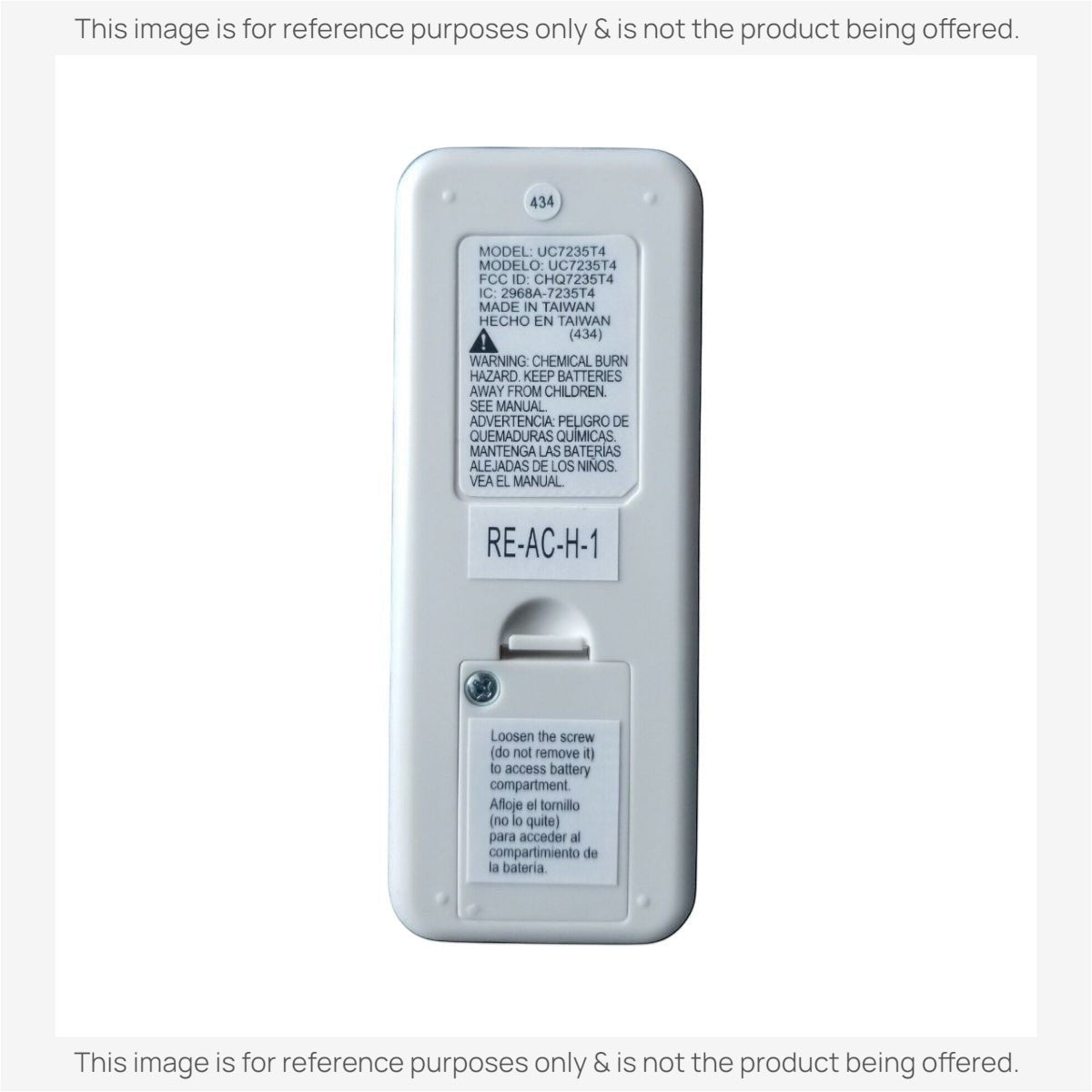 Anderic Substitute Kit for UC7235T Ceiling Fan Remote Control [63T-AC83T-KIT]