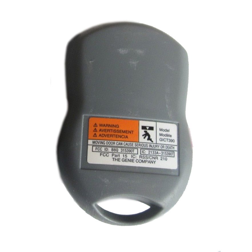 Genie GICT390-3 3-Button Keychain Intellicode Series II 390 MHz Garage Door Opener Remote Control