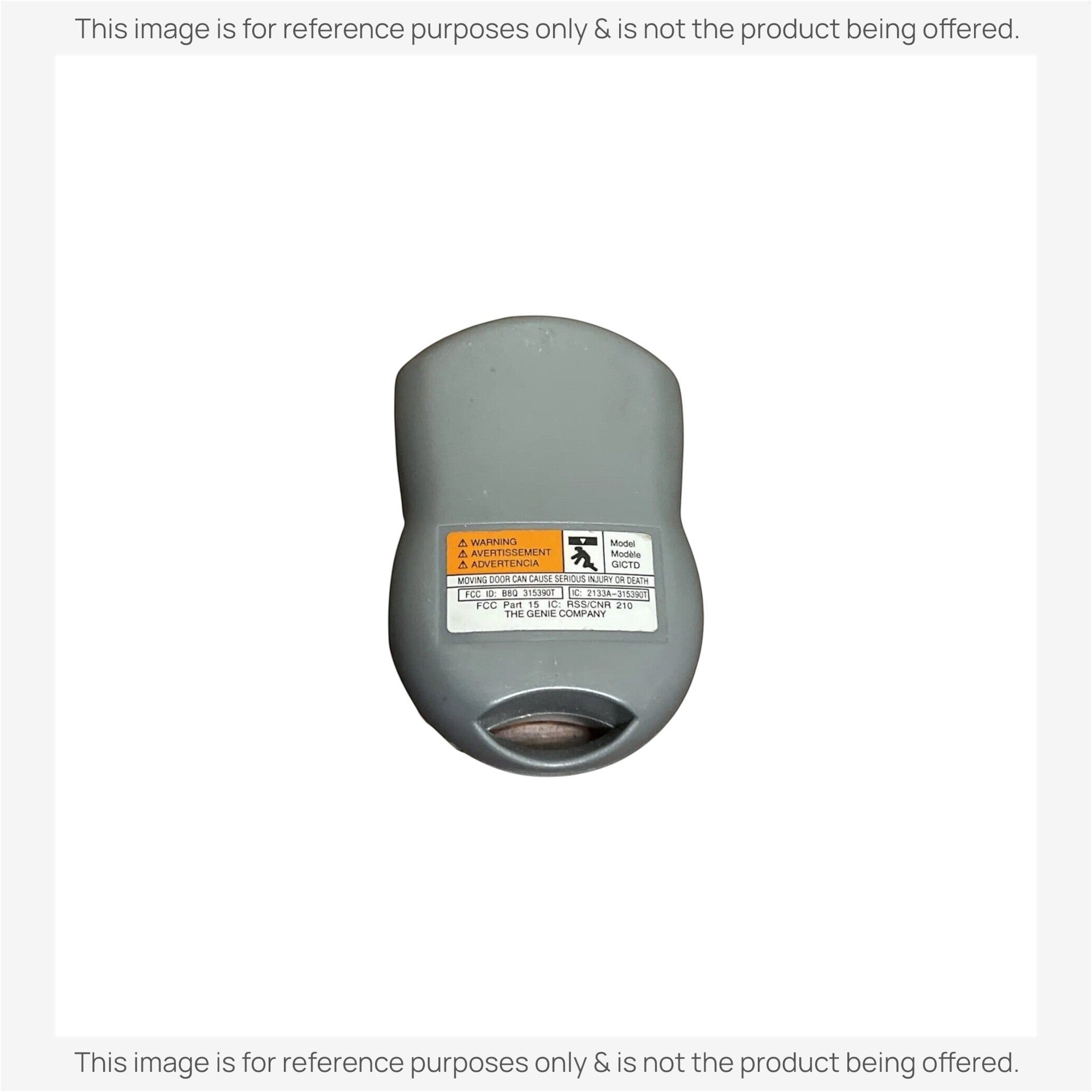 Anderic Substitute for Genie GICTD-1 1-Button 315/390MHz keychain Garage Door Opener Remote Control [375UT-2button]