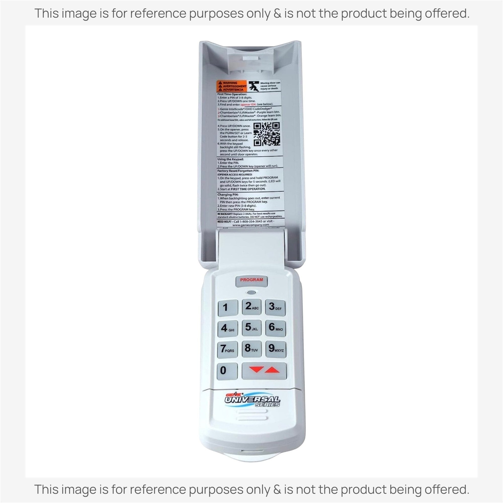 Anderic Substitute for Genie GUK-R Universal Keypad Compatible with LiftMaster Chamberlain Genie Craftsman and More Garage Door Opener Remote Control [GUK-R]