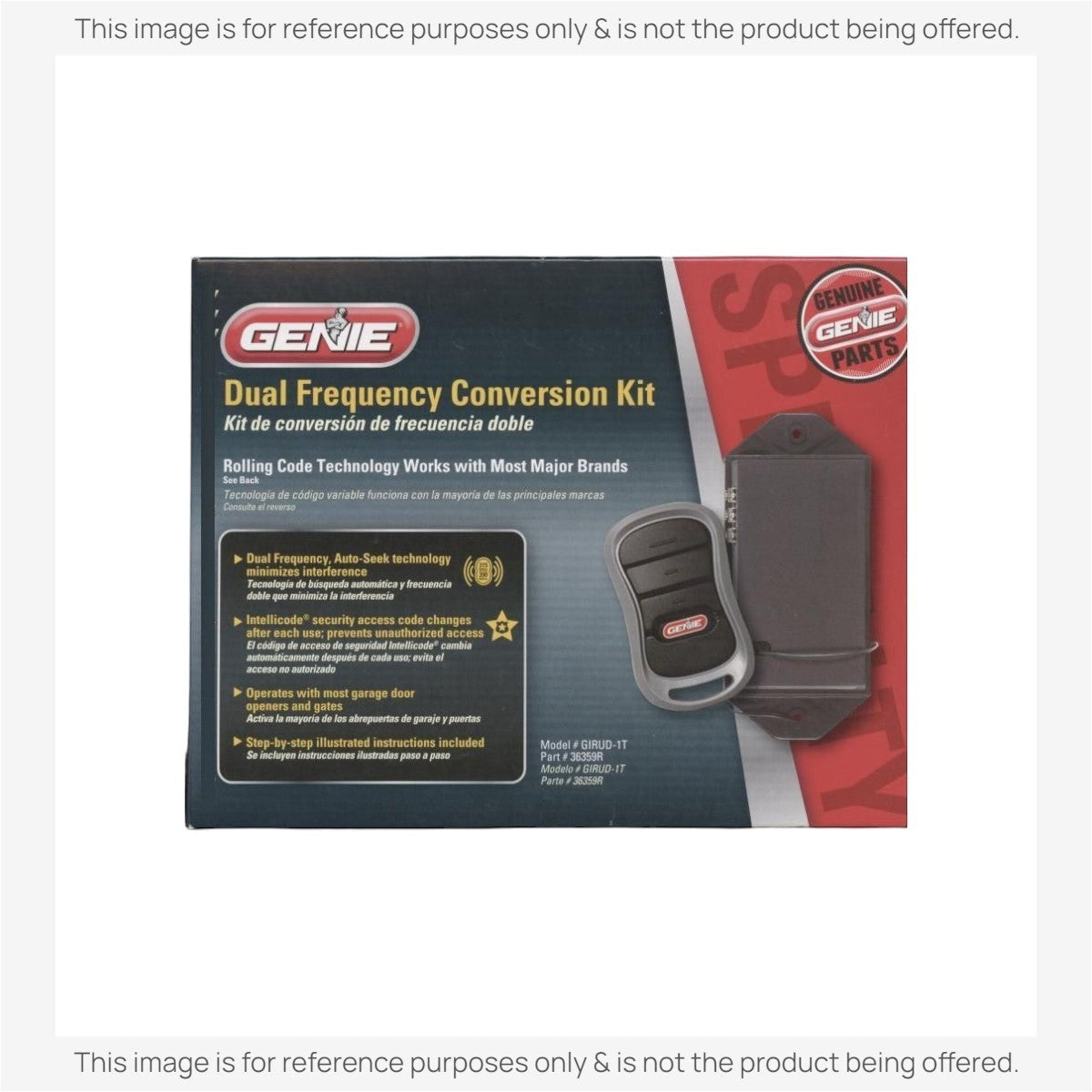 Anderic Substitute Kit for Genie GIRUD-1T Universal Garage Door Opener Conversion Add-on Kit - 36359R [RR850LM]