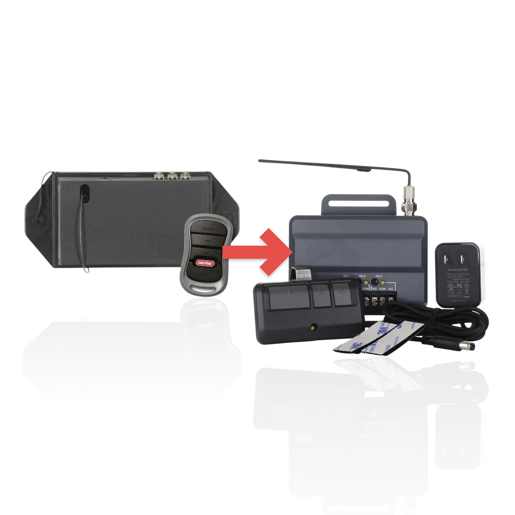 Anderic Substitute Kit for Genie GIRUD-1T Universal Garage Door Opener Conversion Add-on Kit - 36359R [RR850LM]