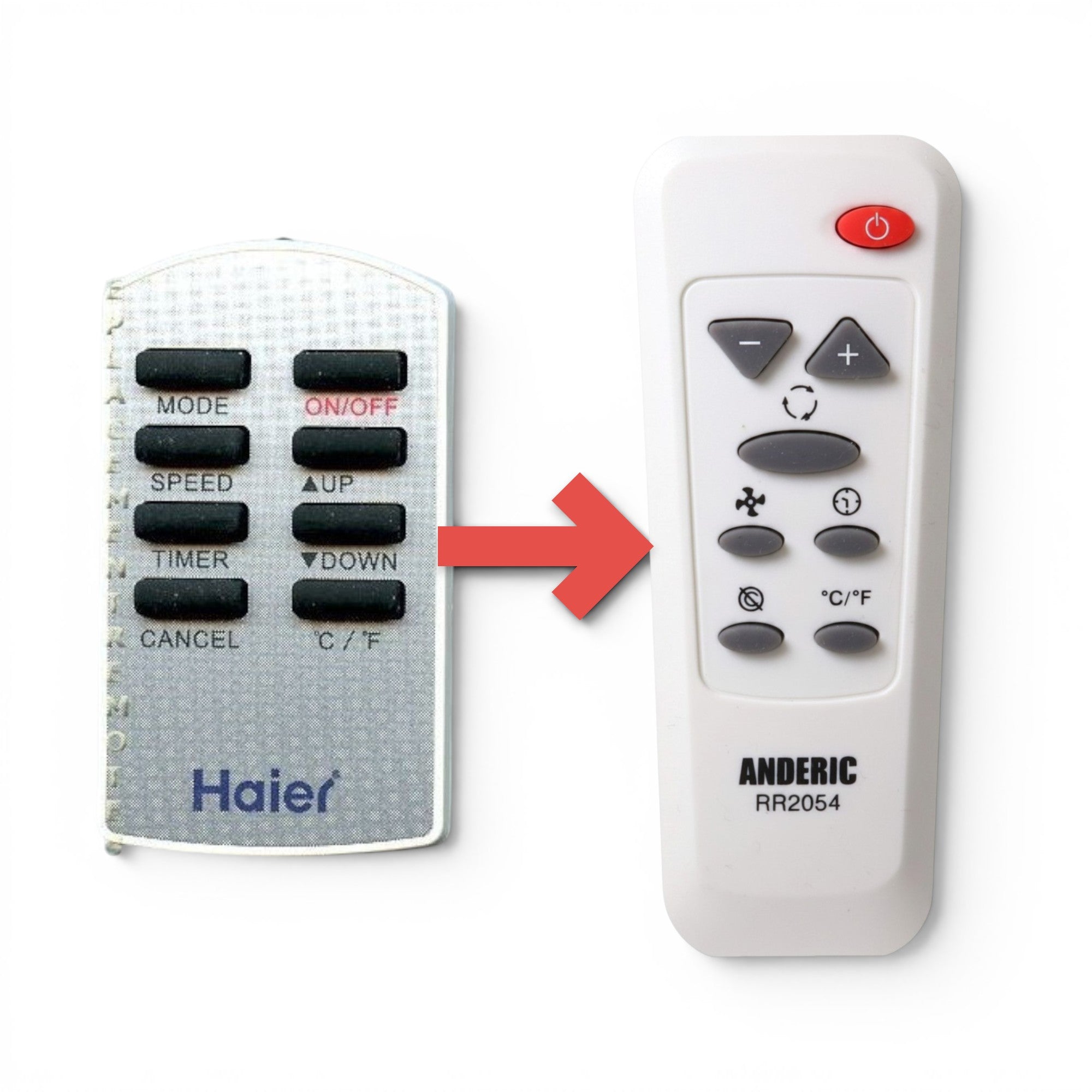 Anderic Substitute for Haier AC-5620-45 Portable Air Conditioner Remote Control [RR2054]