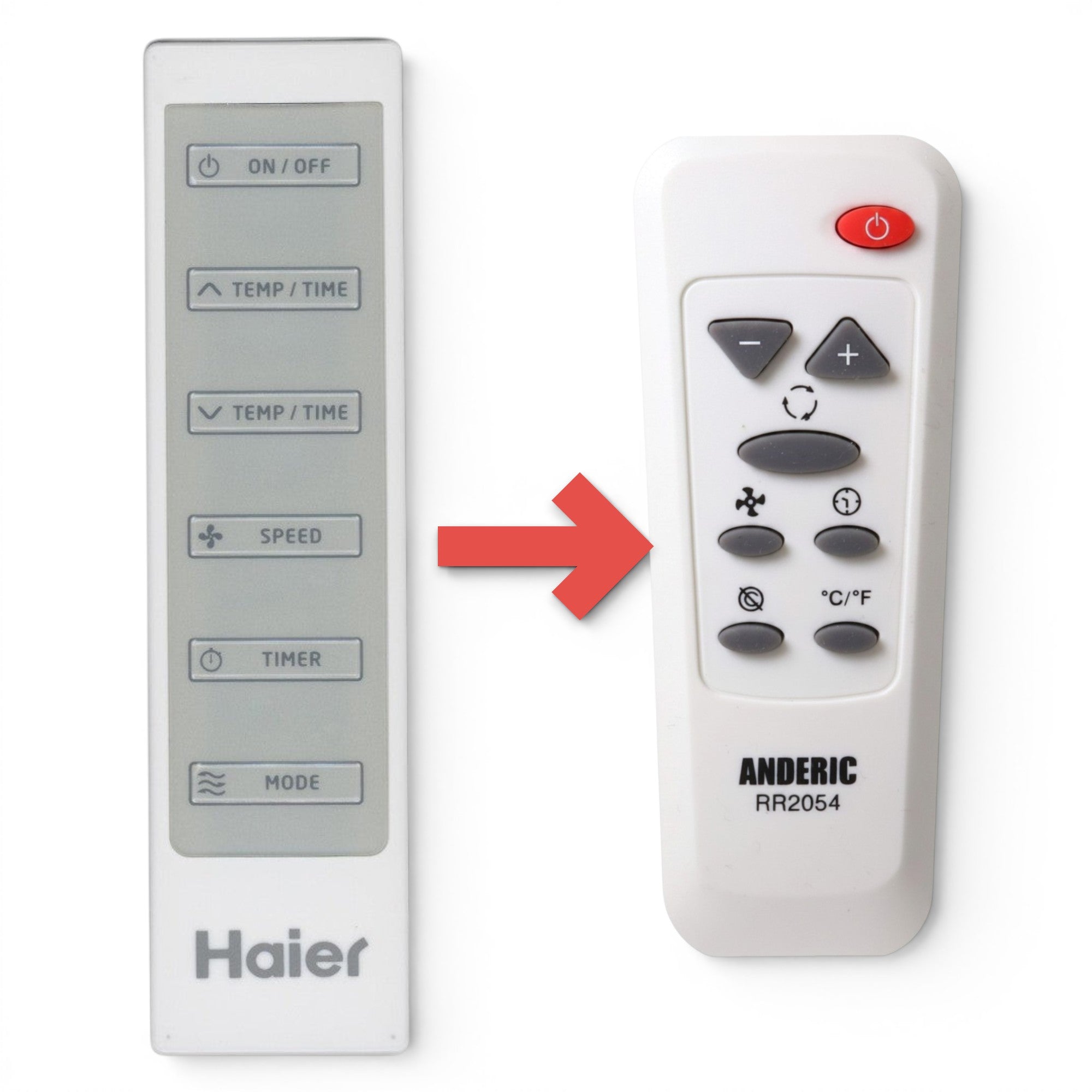 Anderic Substitute for Haier WJ26X24023 Portable Air Conditioner Remote Control [RR2054]
