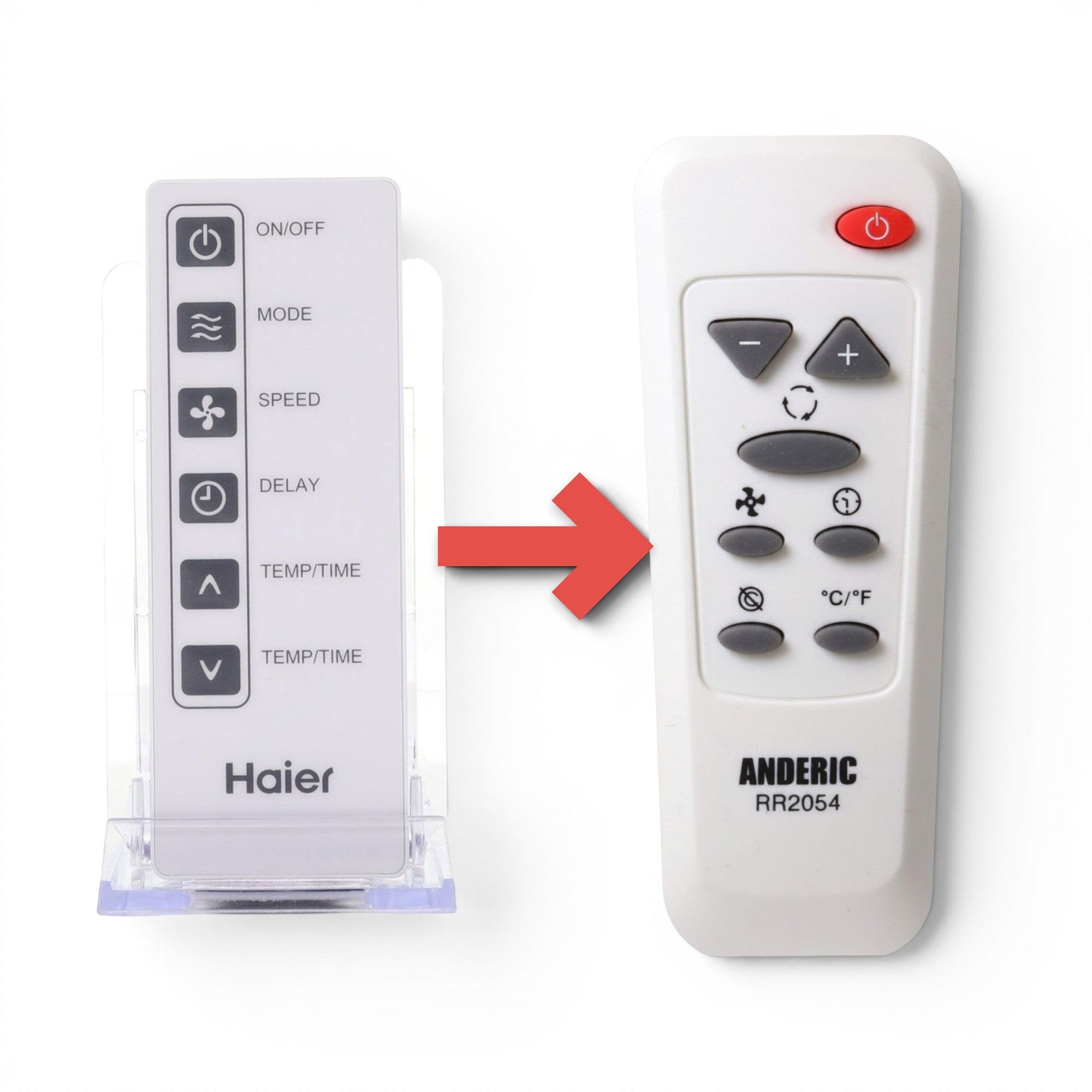 Anderic Substitute for Haier WJ26X23870 Portable Air Conditioner Remote Control [RR2054]