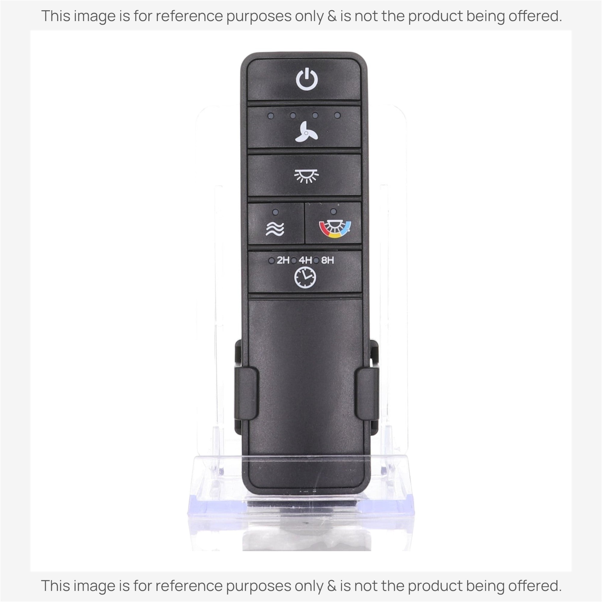 Substitute for Hampton Bay TR227B 4-Speed Ceiling Fan Remote Control  2AQZU-18015 [RRTR227B]