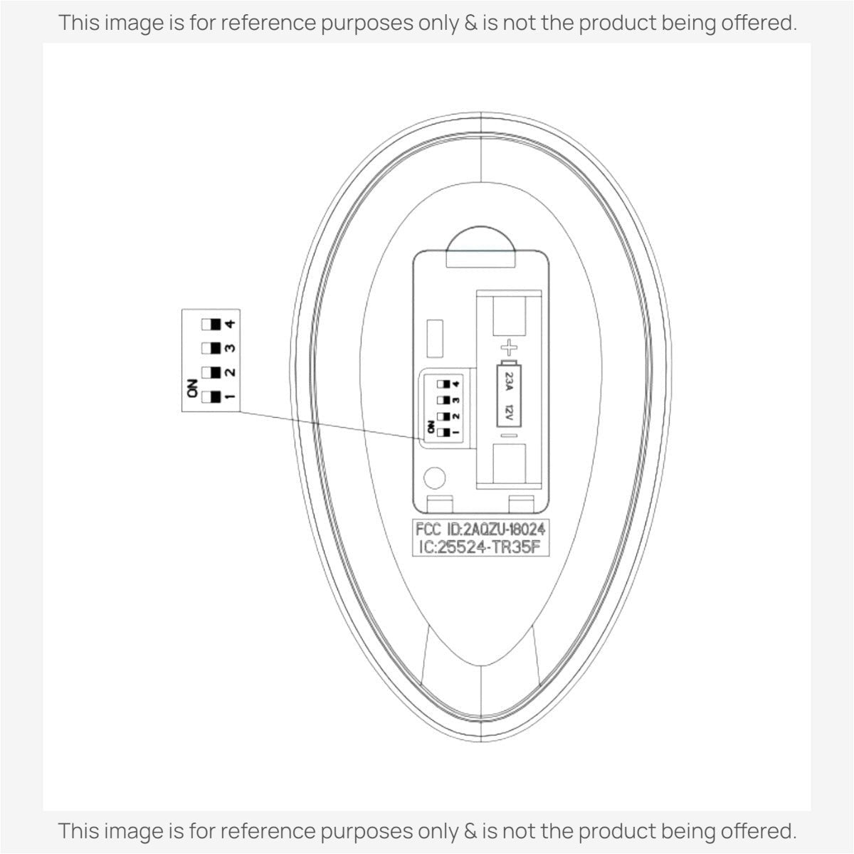 Anderic Substitute Kit for Harbor Breeze TR35F 2AQZU-18024 Ceiling Fan Remote Control [63T-AC83T-KIT]